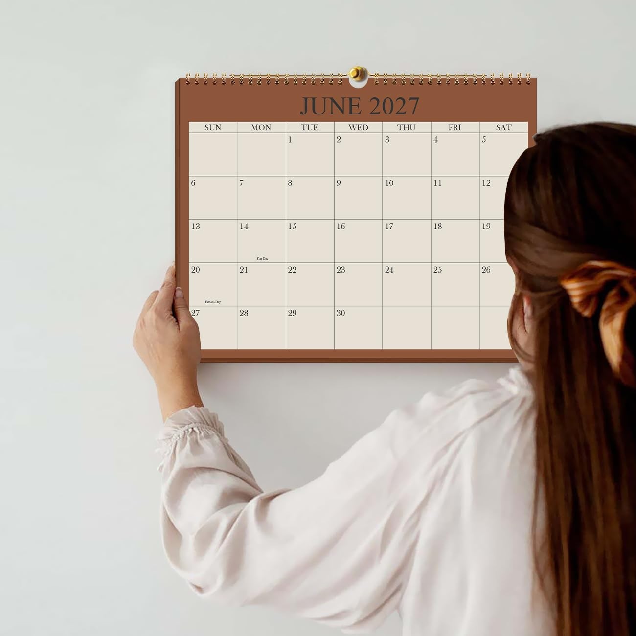 2026-2027 Calendar – Wall from July 2026 8.5″ x 11″, Cyan