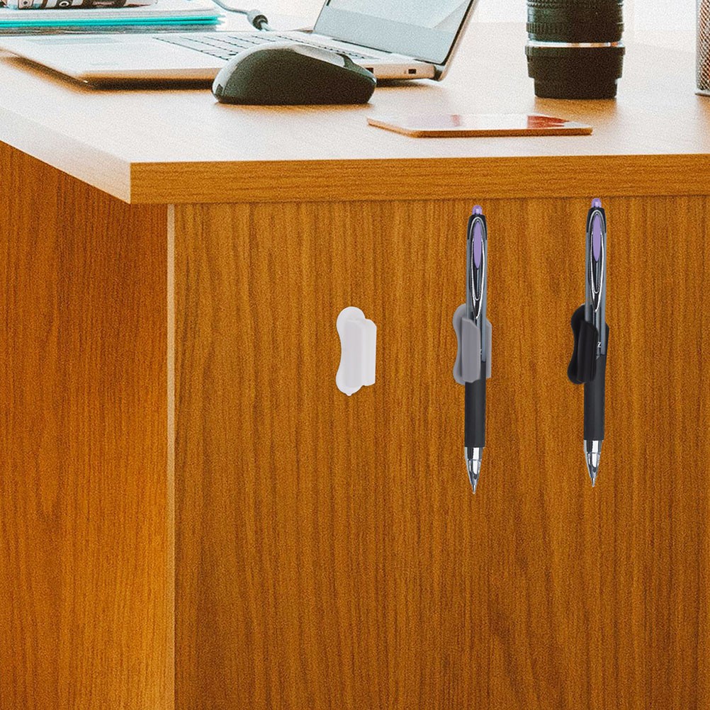 3Pcs Versatile Adhesive Pencil Holder in Assorted Colors for Desk and Wall