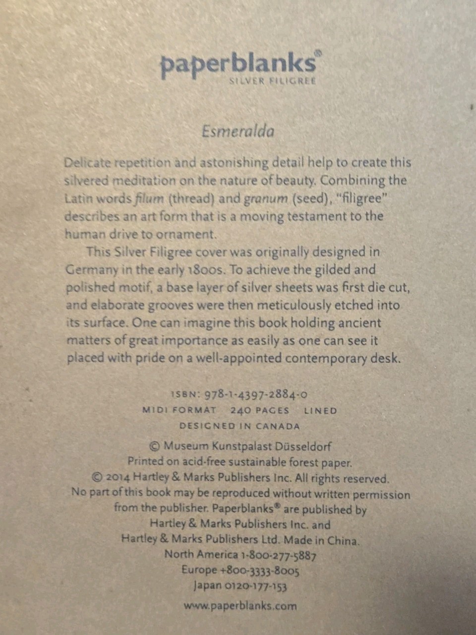 Paperblanks Journal “Esmeralda” Lined Midi 5 x 7″ Writing Acid Free Pouch