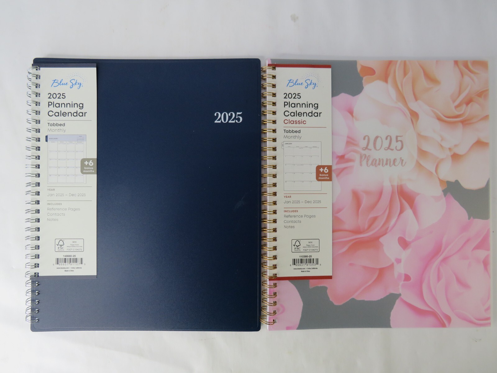 2 2025 Blue Sky Joselyn & Blue 8″ x 10″ Monthly Planner Planning calendar