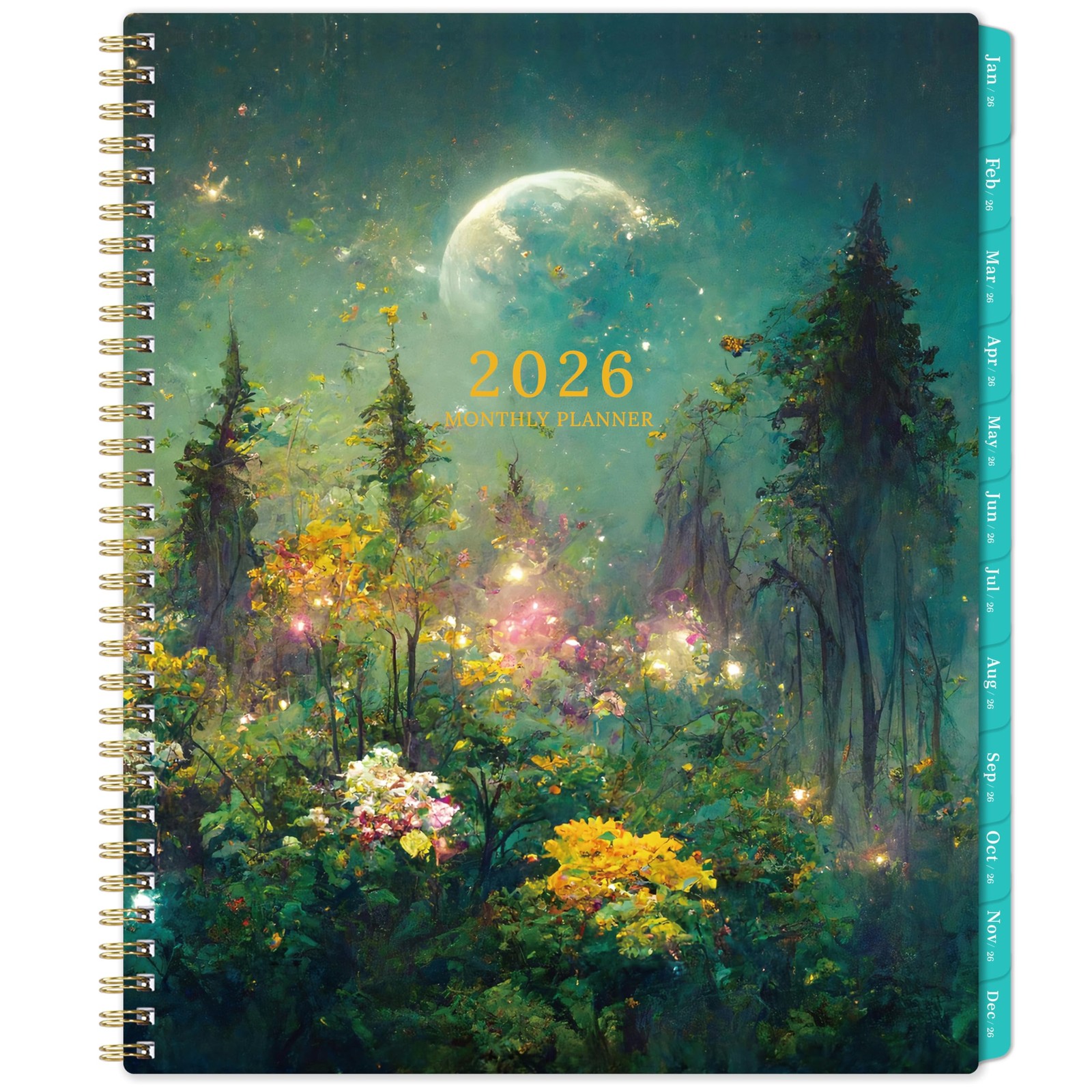 2026 Monthly Planner Twin-Wire Binding Calendar Planner, 11×9 Inch