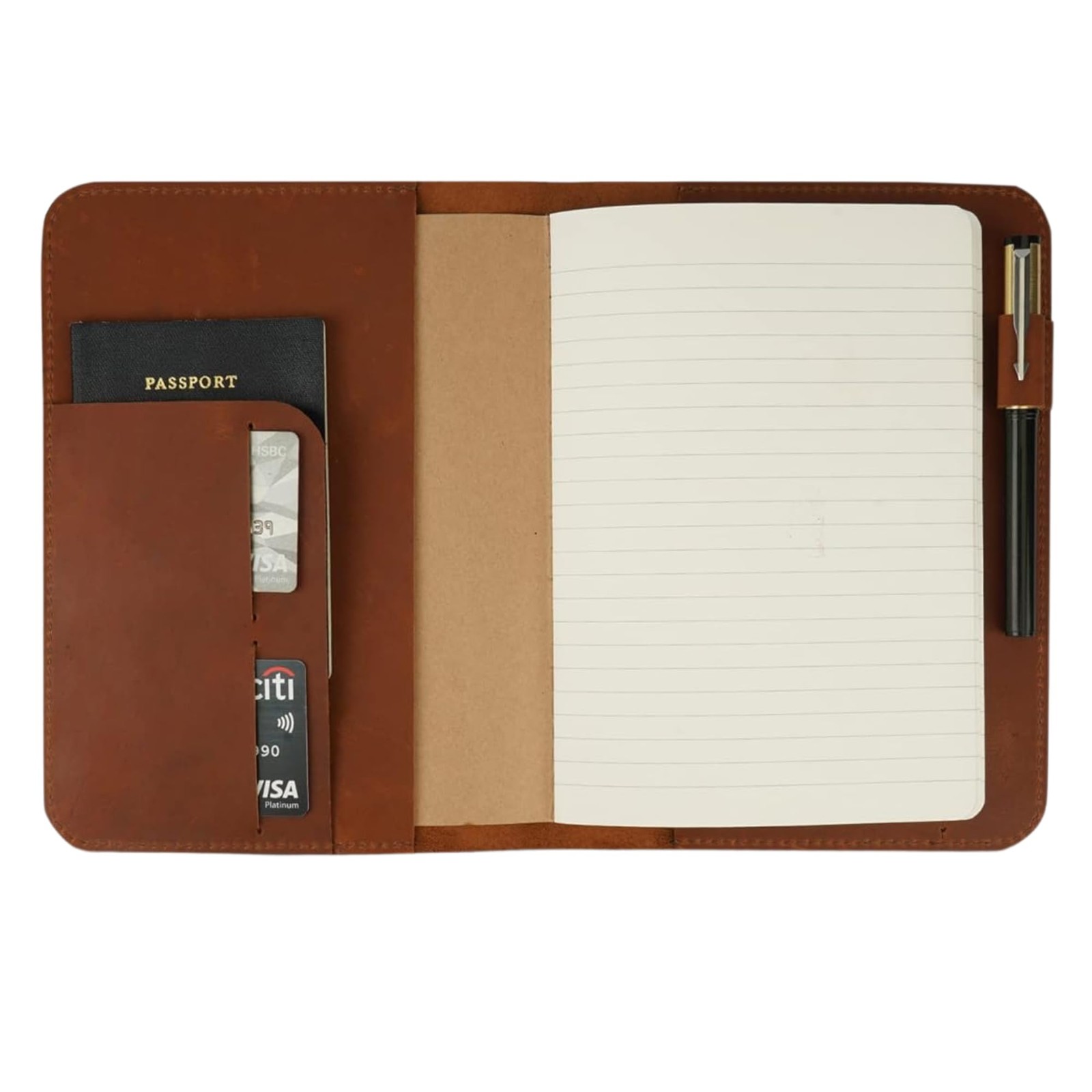 Leather Journal Cover | 5.75×8.25 Notebook Medium A5 | Refillable Cahier | L