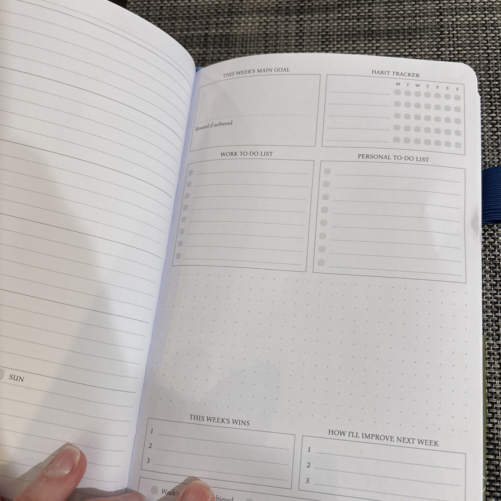 UNDATED Legend Planner – Weekly & Monthly A5 (5.5” x 8.3”), Mystic Blue, NEW