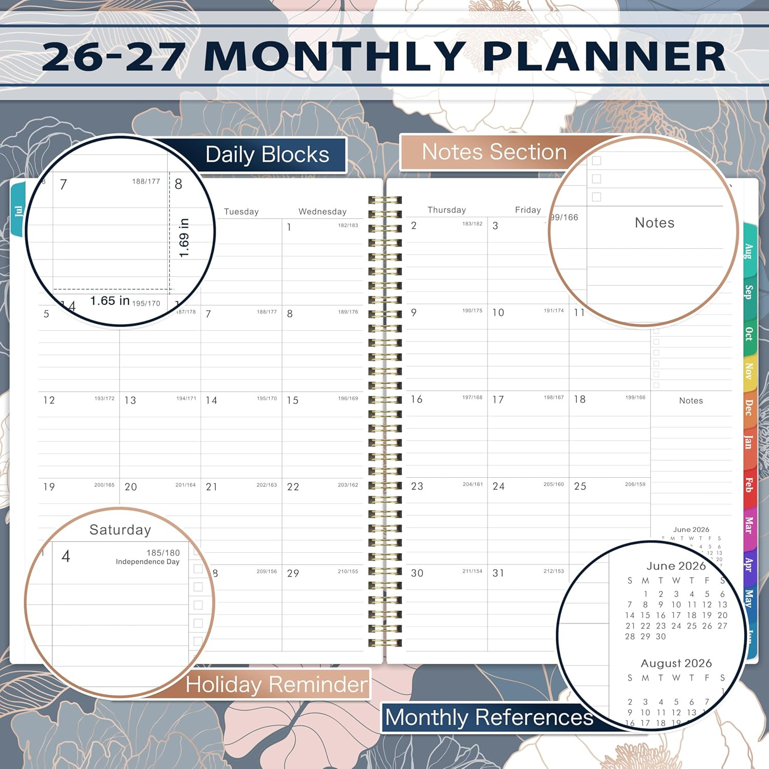 Planner 2026-2027 – Academic Planner 2026-2027, Jul.2026 – Jun.2027, 9″ x 11″, 2