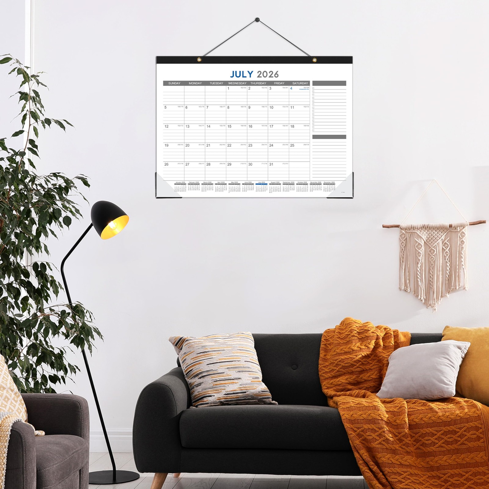 2026-2027 Large Desk Calendar Pad, 18-Month (17″ x 12″) with Corner Protectors