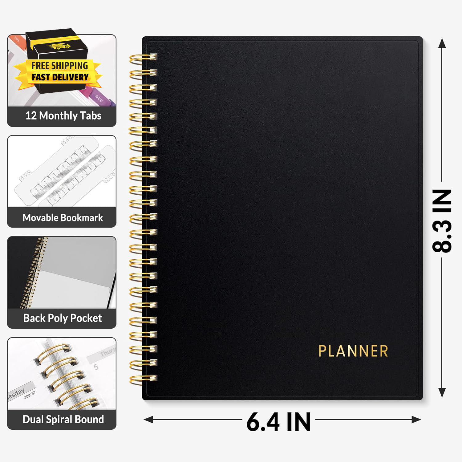 Academic Planner 2026-2027 – Weekly & Monthly Planner, July 2026 to June 2027, 6