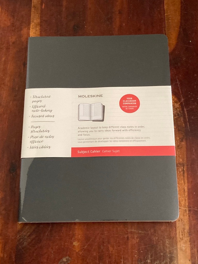 2 Moleskine Subject Cahier Journals Soft Cover XXL 8.5×11″ Black/Kraft Brown