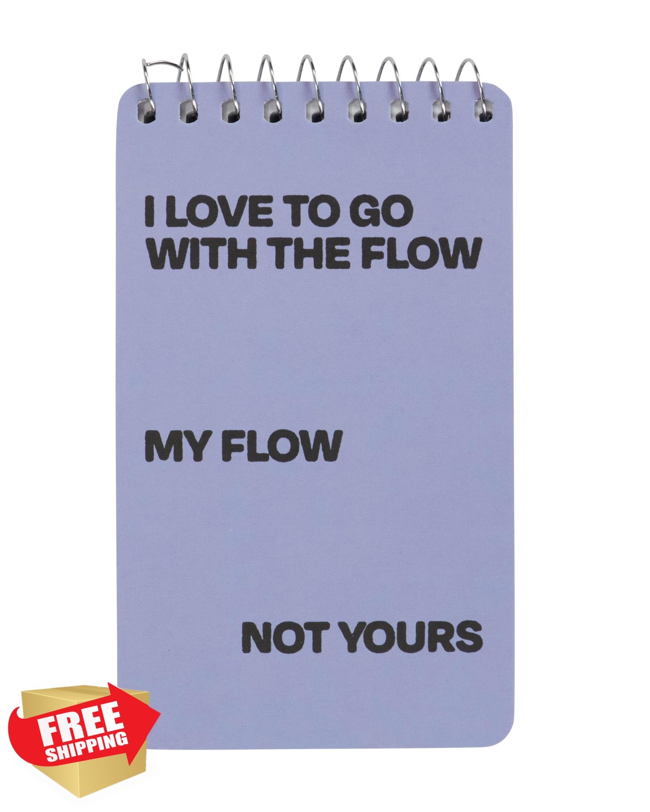 Blue Q Notebook I Love To Go With The Flow