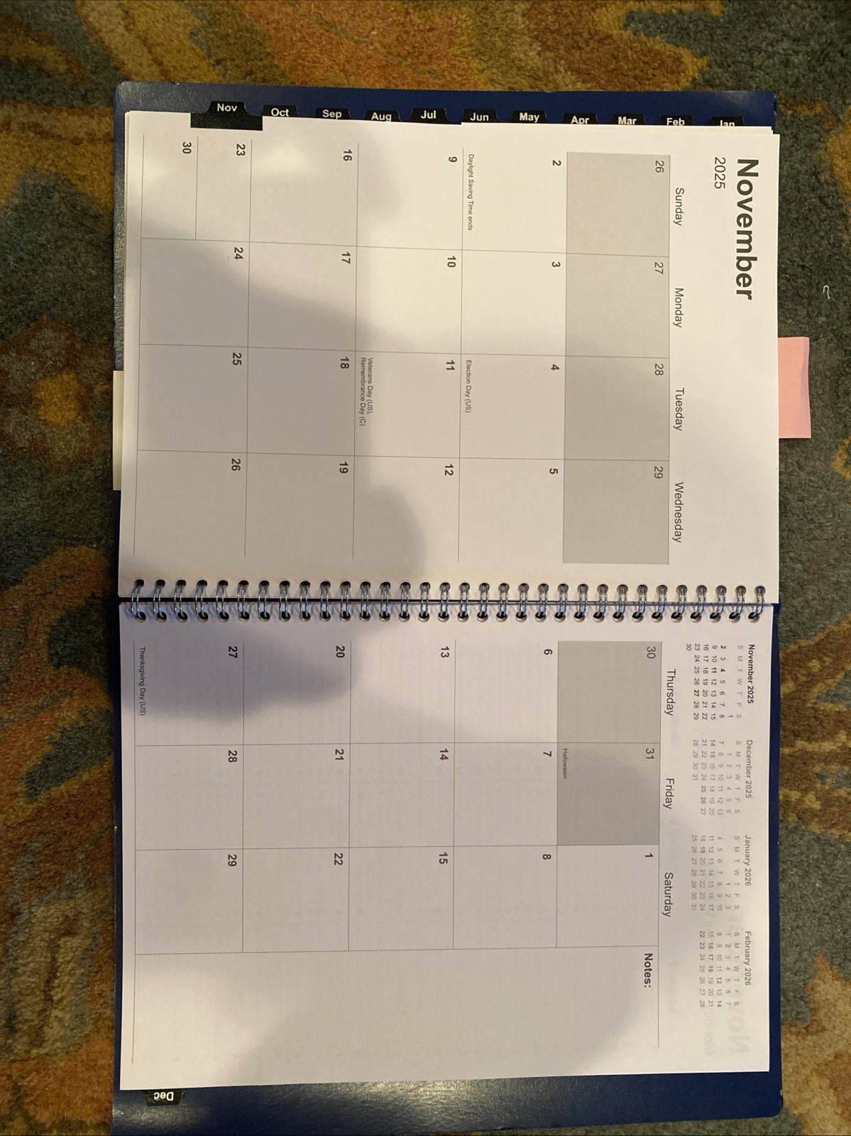 Staples Dec 24-jan 26 14 Month Planner 8.5″ x 11″ Weekly-Monthly Planner Black