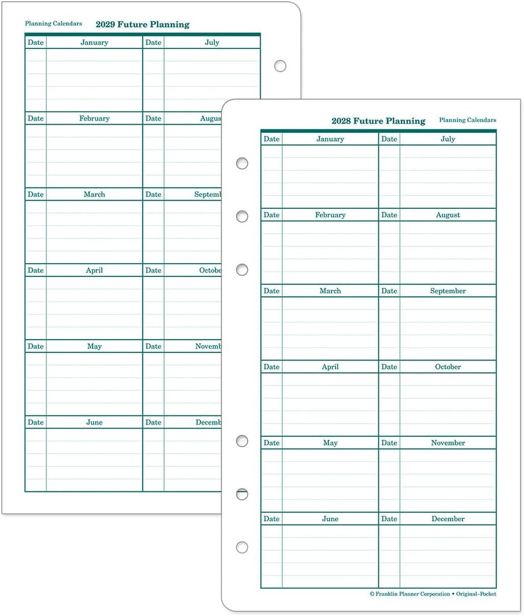 2026 Planner Refill | Polyurethane Cover, 3.5 X 6 Inches