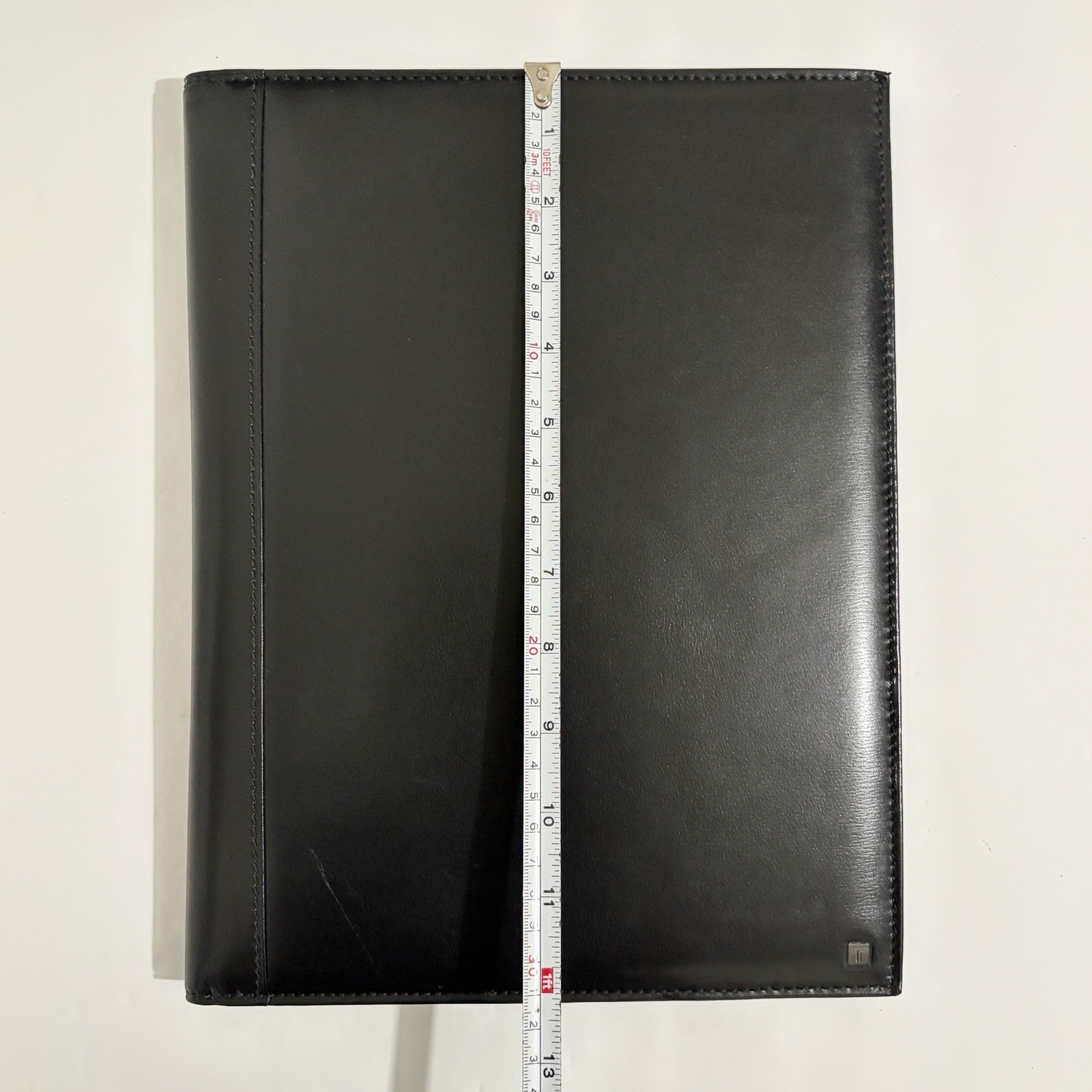 Tumi Padfolio Notepad Organizer Holder Black Leather 9 x 12″ Executive Legal Pad