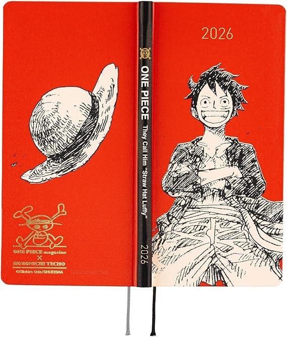 ONE PIECE Luffy RED English Version Hobonichi Techo Weeks 2026 Planner