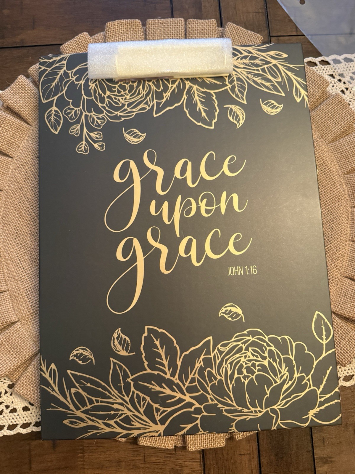 Paper Studio “Grace Upon Grace” Clipboard/Notebook