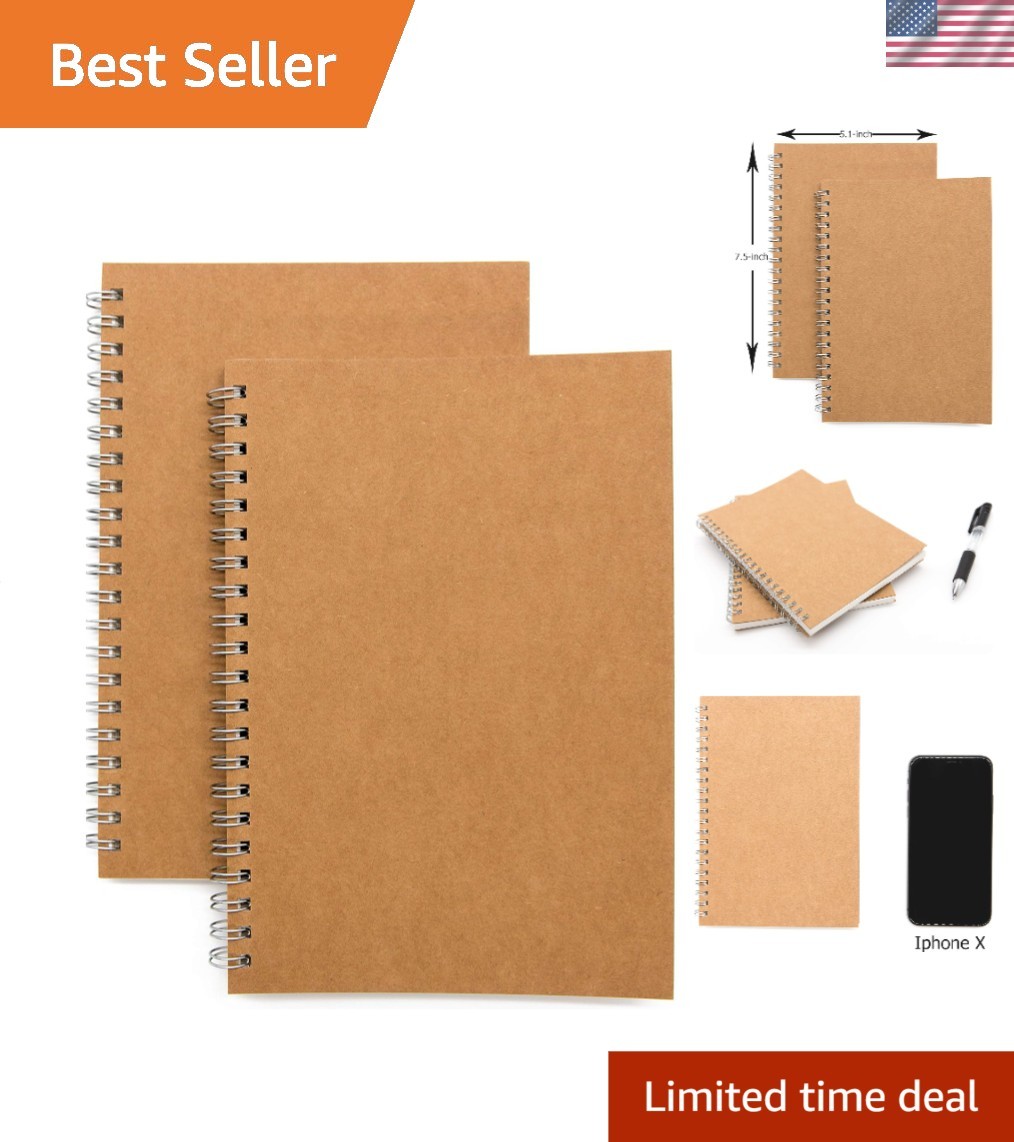 Artistic Bound Spiral Notebook Journal 100 Pages | Ideal for Writing & Sketching