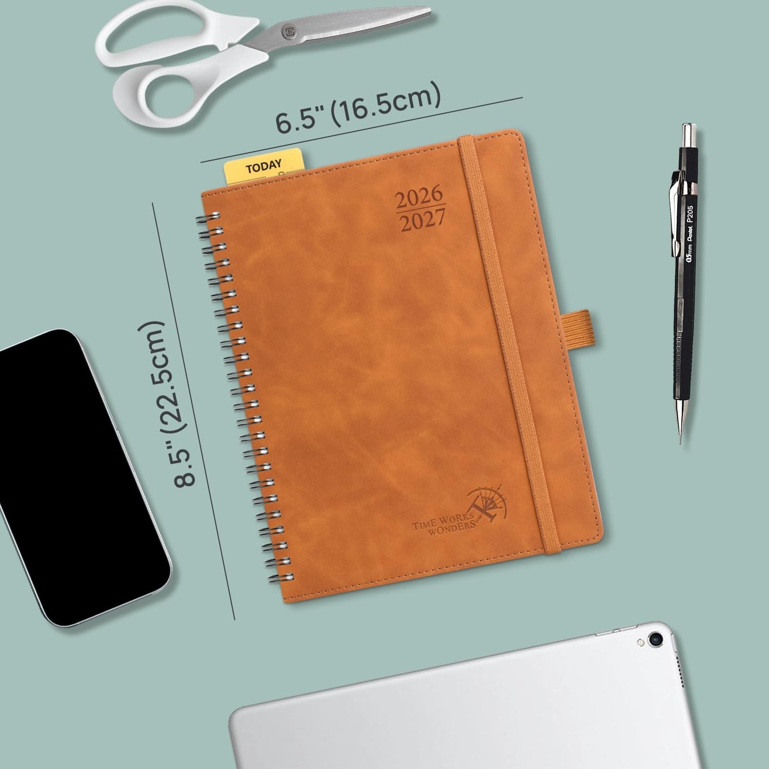 POPRUN 2026-2027 Monthly Planner, 6.5″ x 8.5″, 18 Month Calendar (July 2026 t…