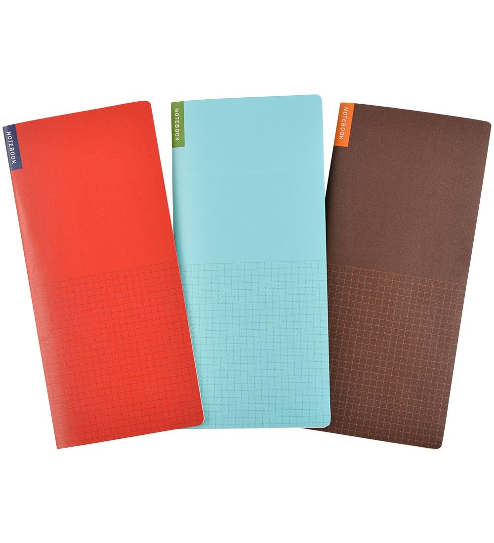 Weeks Set of 3 Lightweight Grid Notebooks Tomoe River Paper Japan