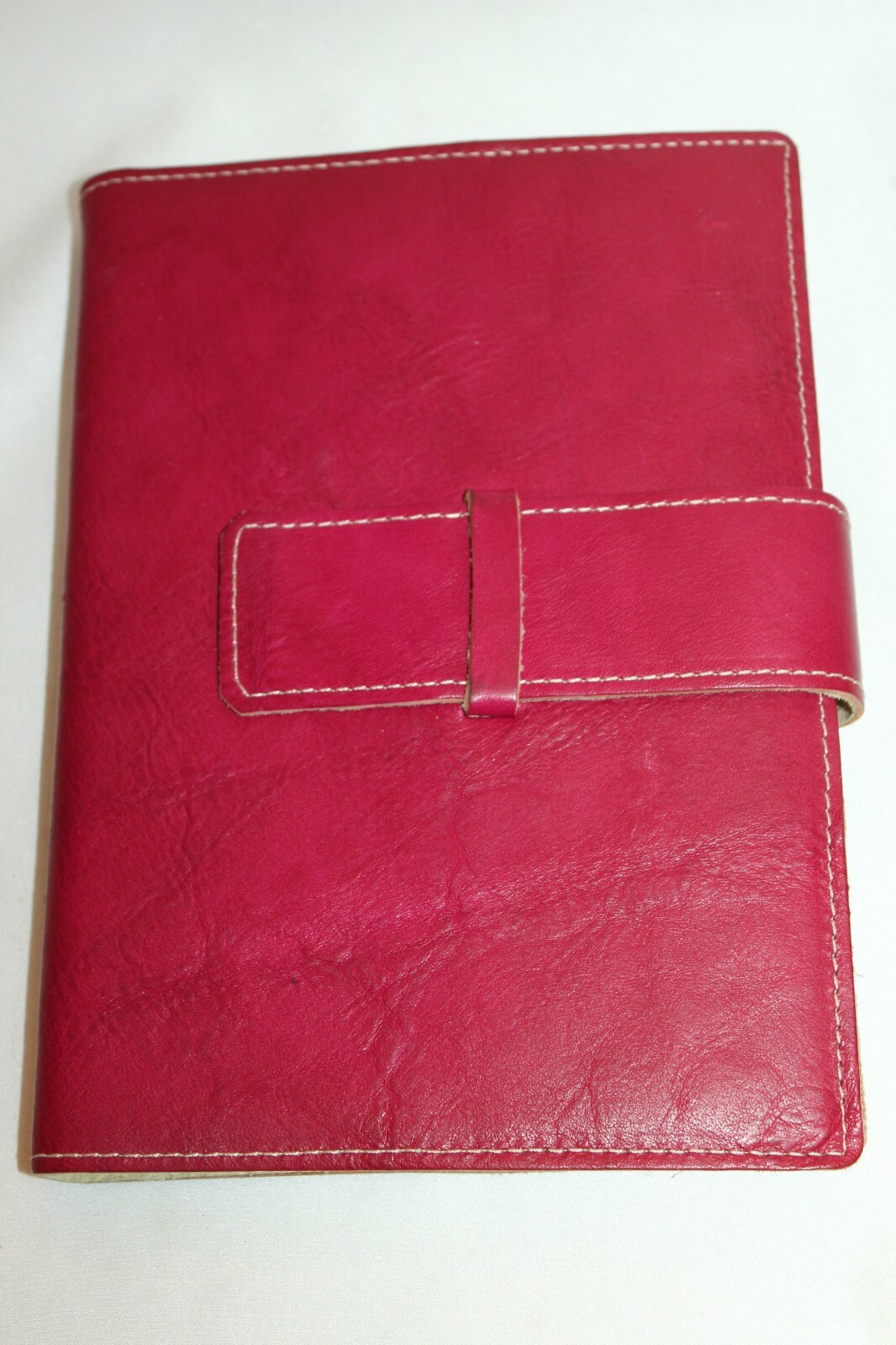 Pink Italian Leather Handmade Journal 6″ x 9″ Made in Italy