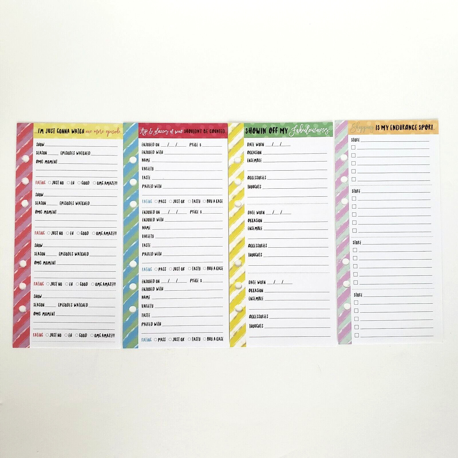 Recollections Creative Year Planner Leisure Pages INSERTS W Dividers 40 Sheets