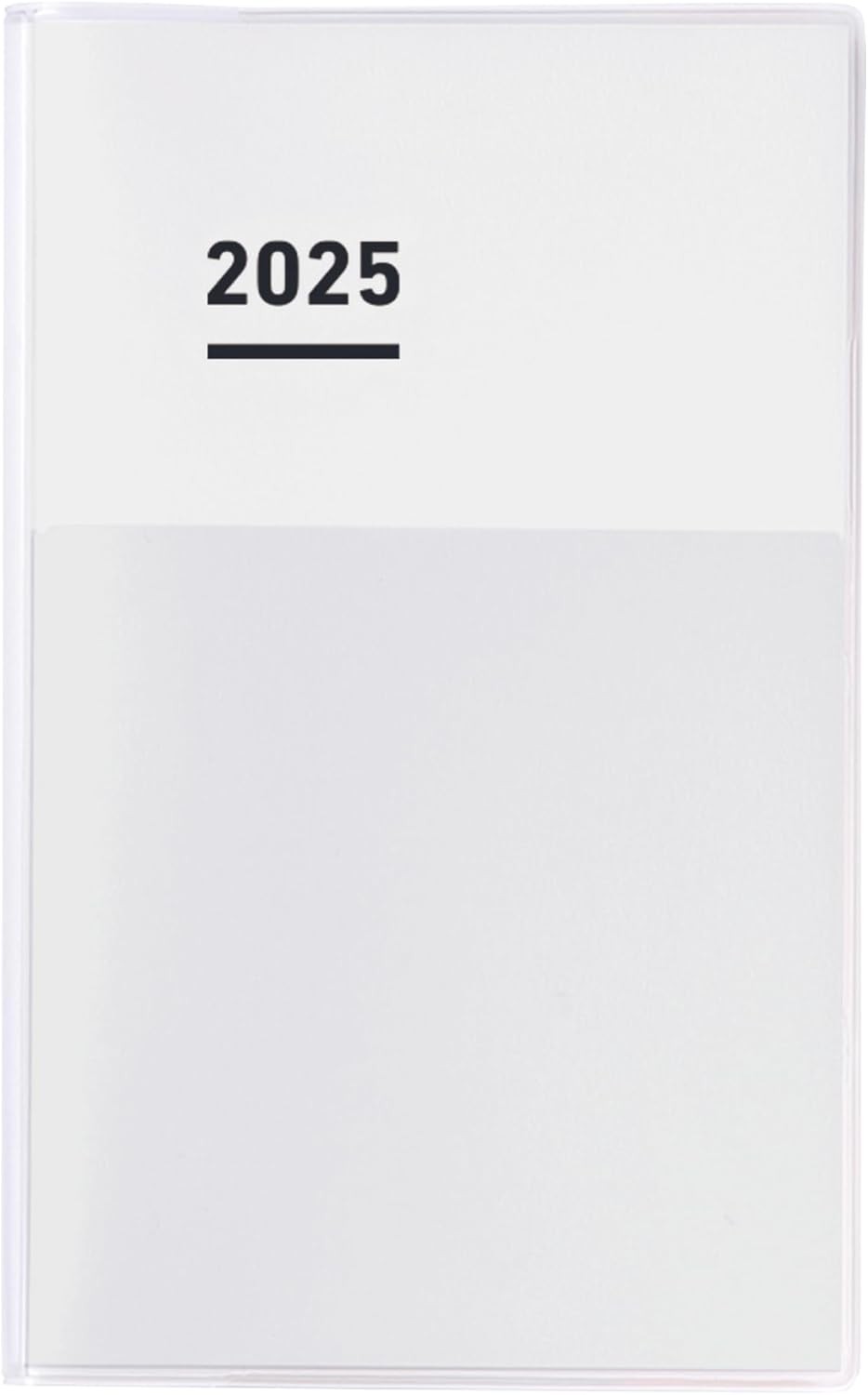 Jibun Notebook mini DIARY 2025 Monthly Weekly B6 Slim White Ni-JCMD1W-25