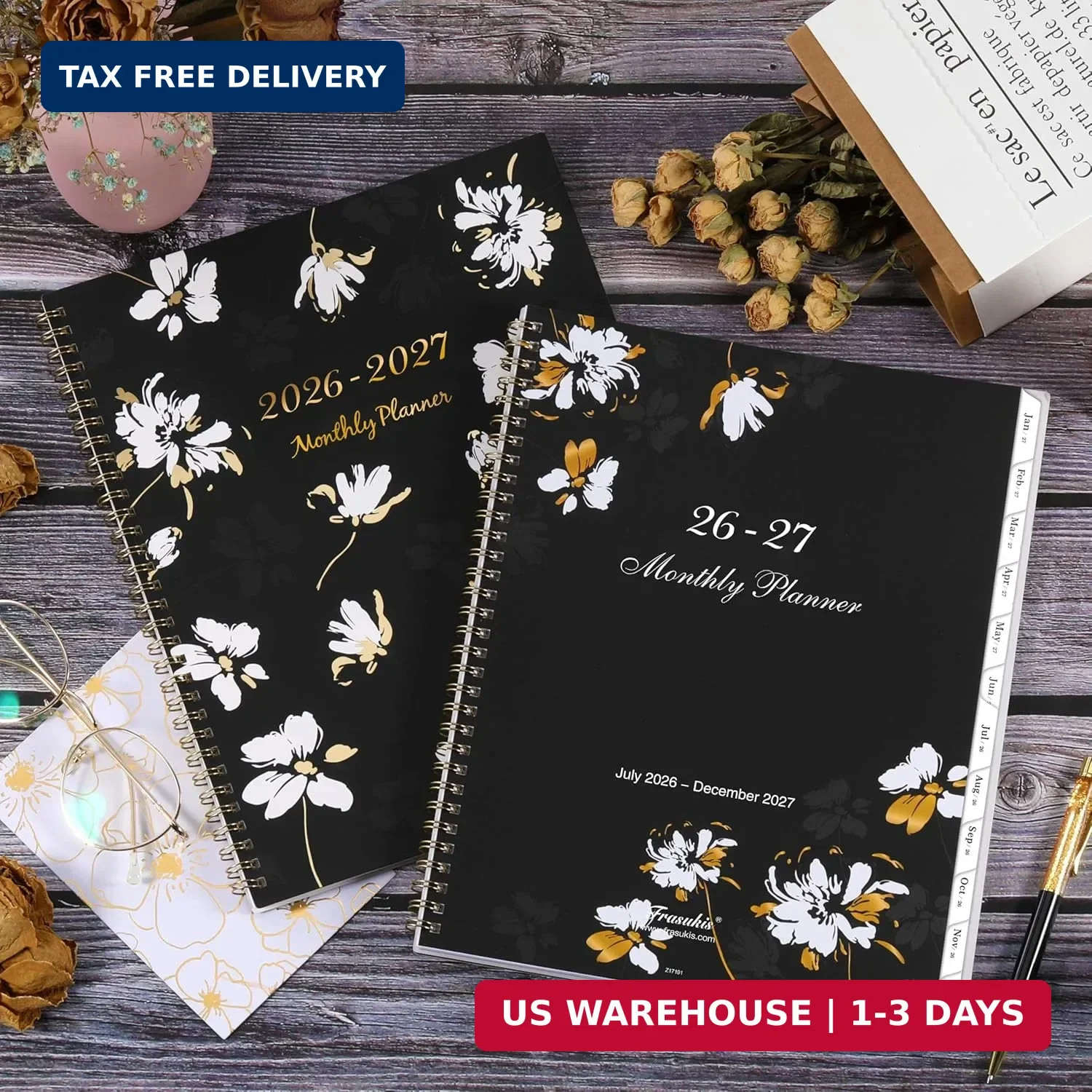 2026-2027 Monthly Planner – Planner 2026-2027 from Jul. 2026 – Dec. 2027, Monthl