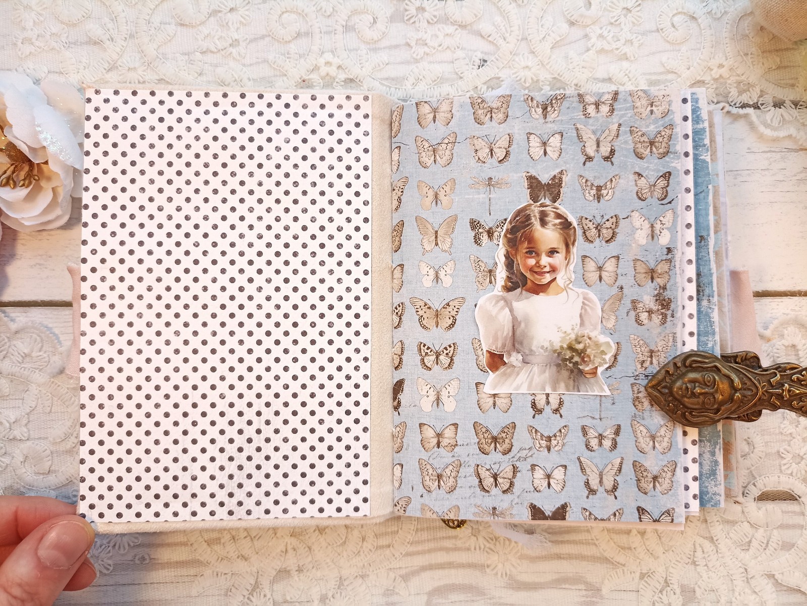 CLEARENCE junk journal handmade blank Prayer Christian notebook 6×5 in 200 pgs
