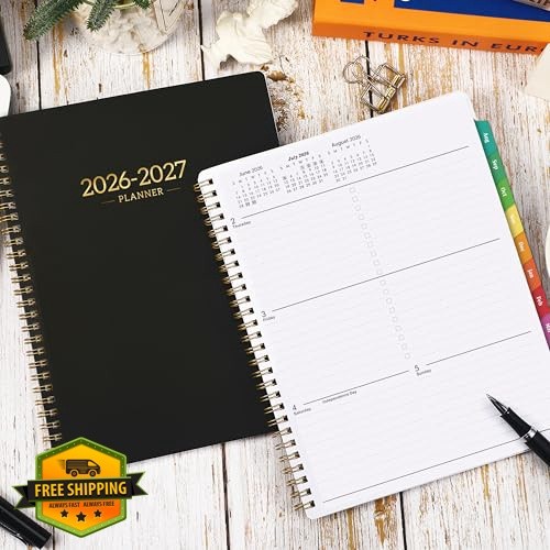 Artfan 2026-2027 planner 8″x10″ black