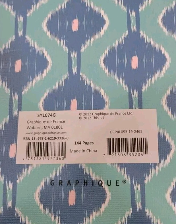 Two – Notebooks Journals Planners Gift Blue Green lined Paper 144 Pages each NOS