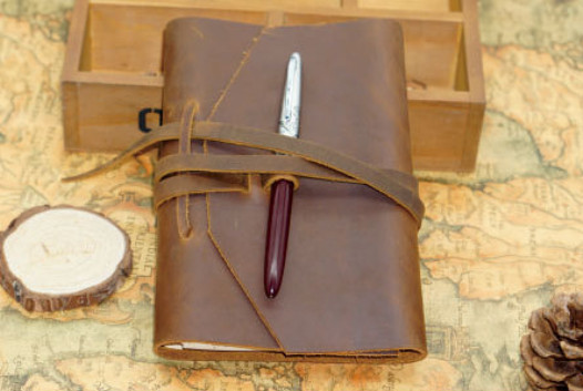 Writing notes Notebook sketchbook Diary Notepad handmade cow leather brown Q282