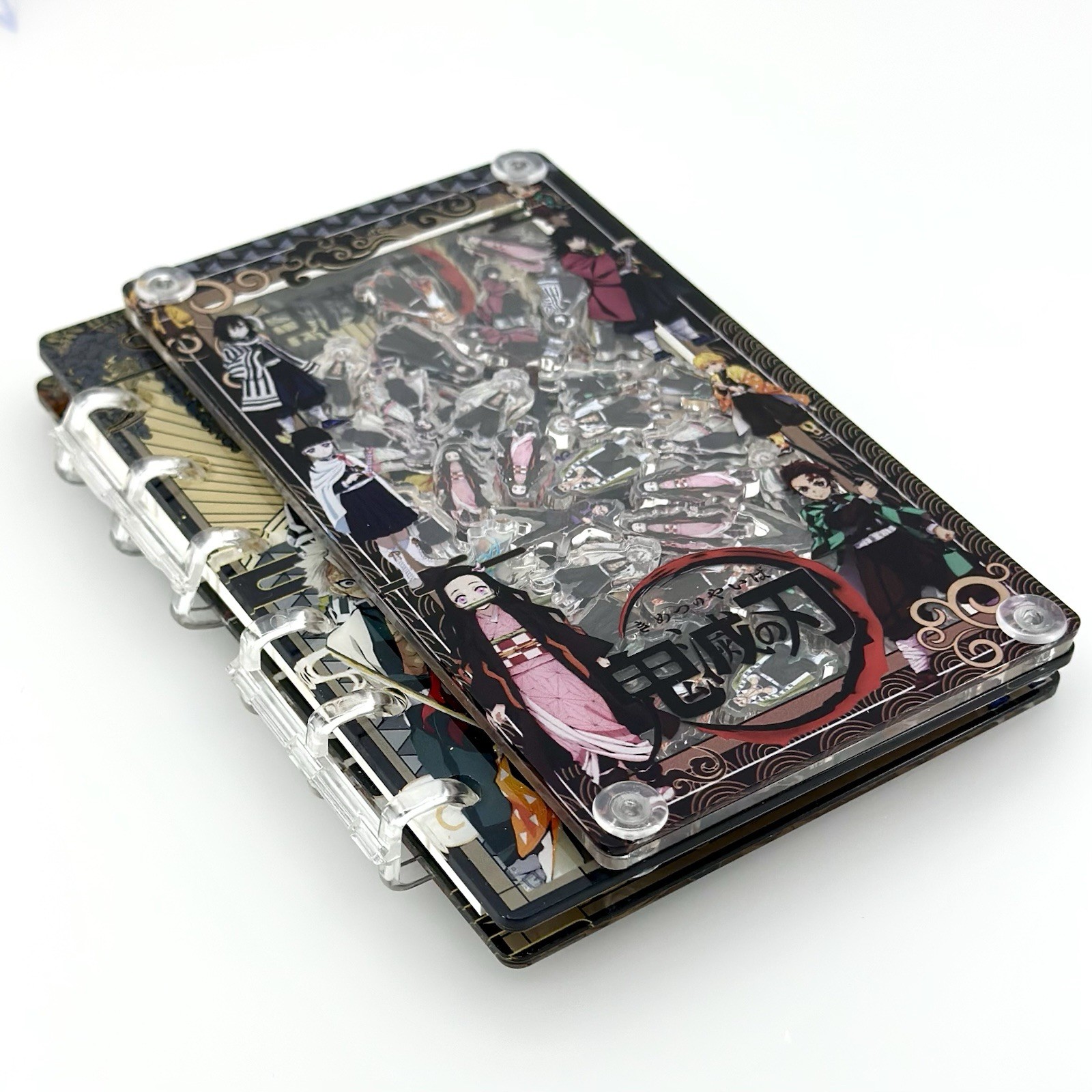 New Demon Slayer Acrylic Shaker Mini Notebook (A7 size- Small)