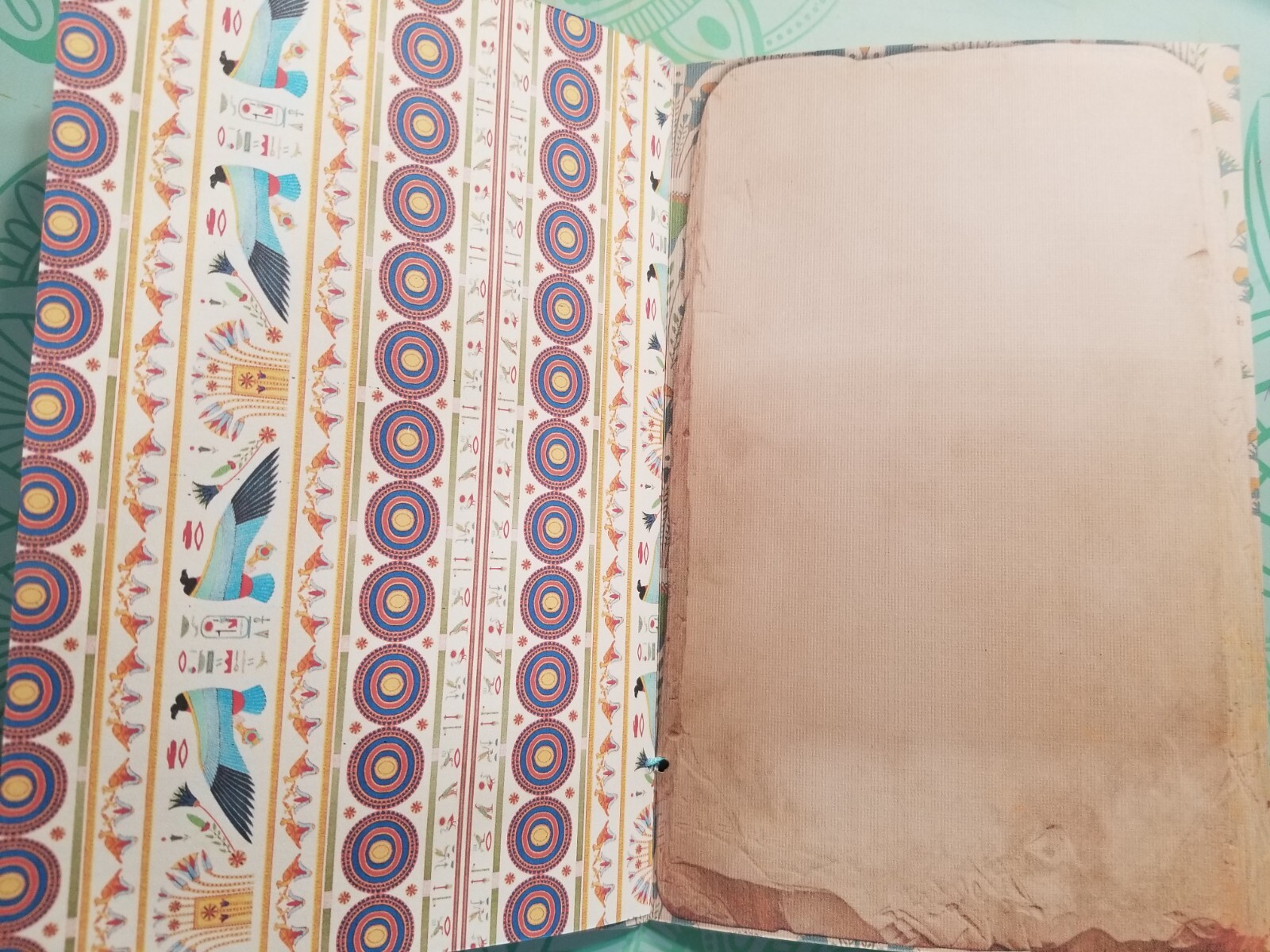 Junk Journal Booklet Blank “EGYPTIAN WONDERS” HANDMADE 5.5″x8.5″