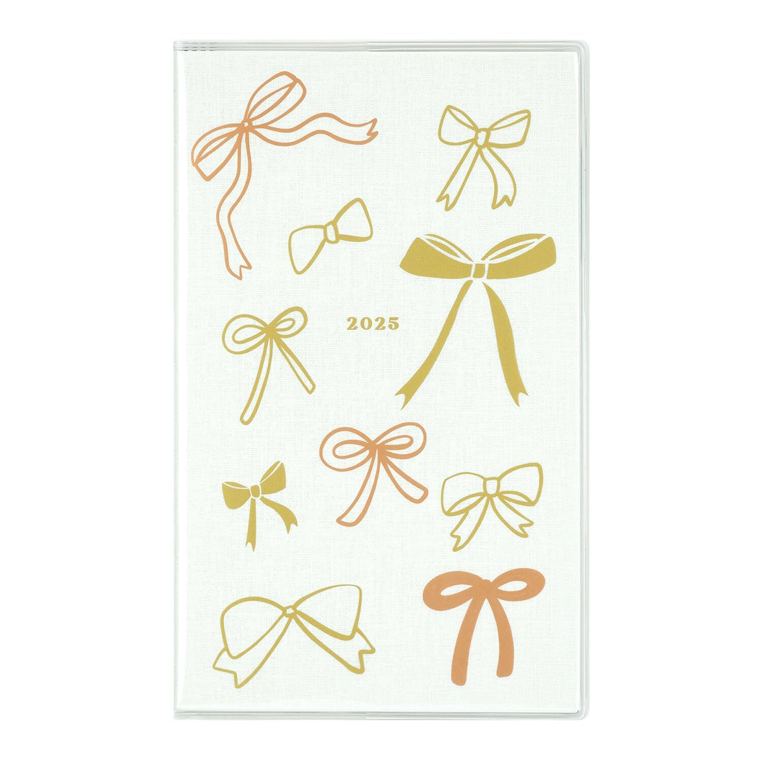CHIC Notebook 2025 B6 Slim Monthly Soft Cover Ribbon CD-1333-MM (Starting in Dec