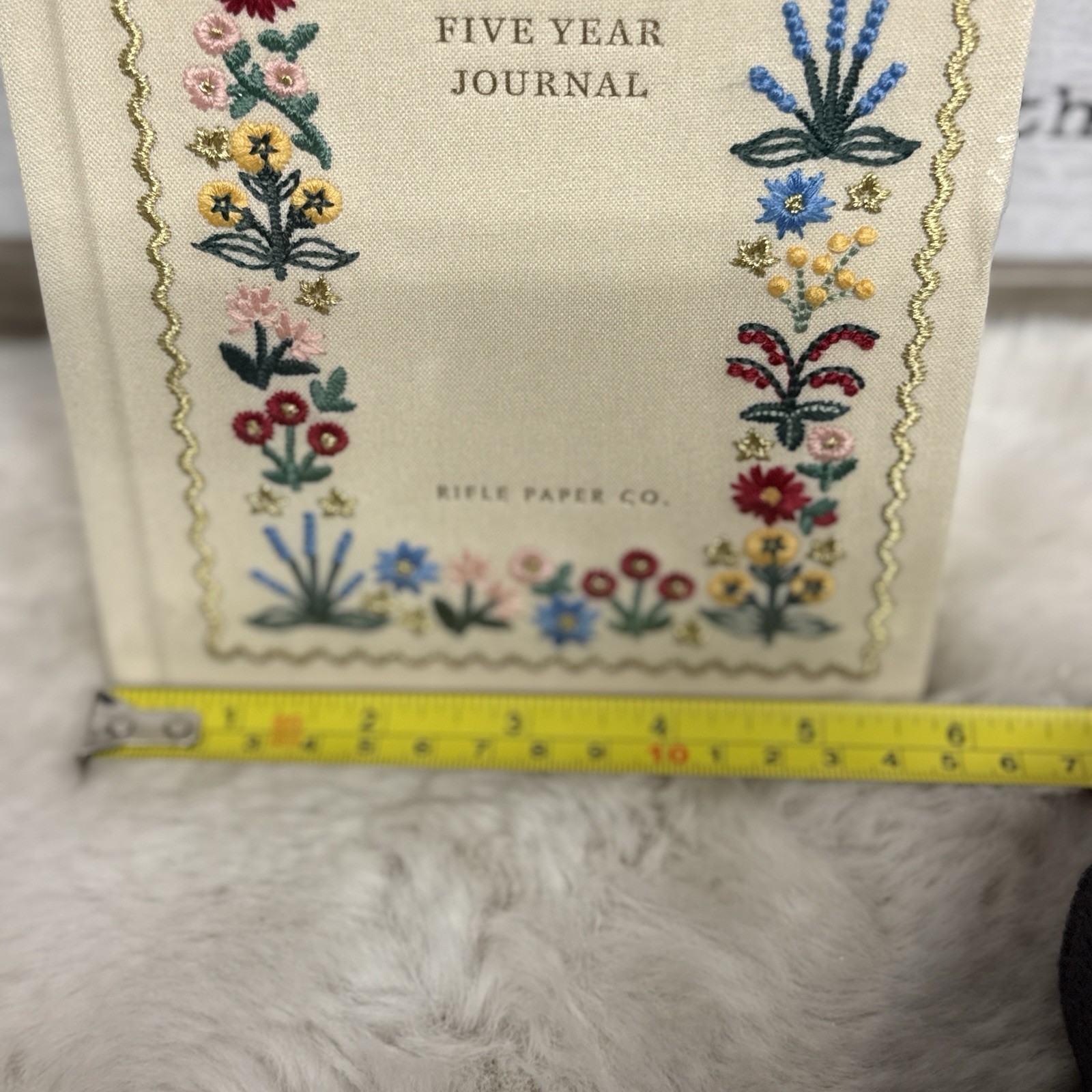 Rifle Paper Co Floral Embroidered Five Year Journal BEAUTIFUL New w/ Flaw
