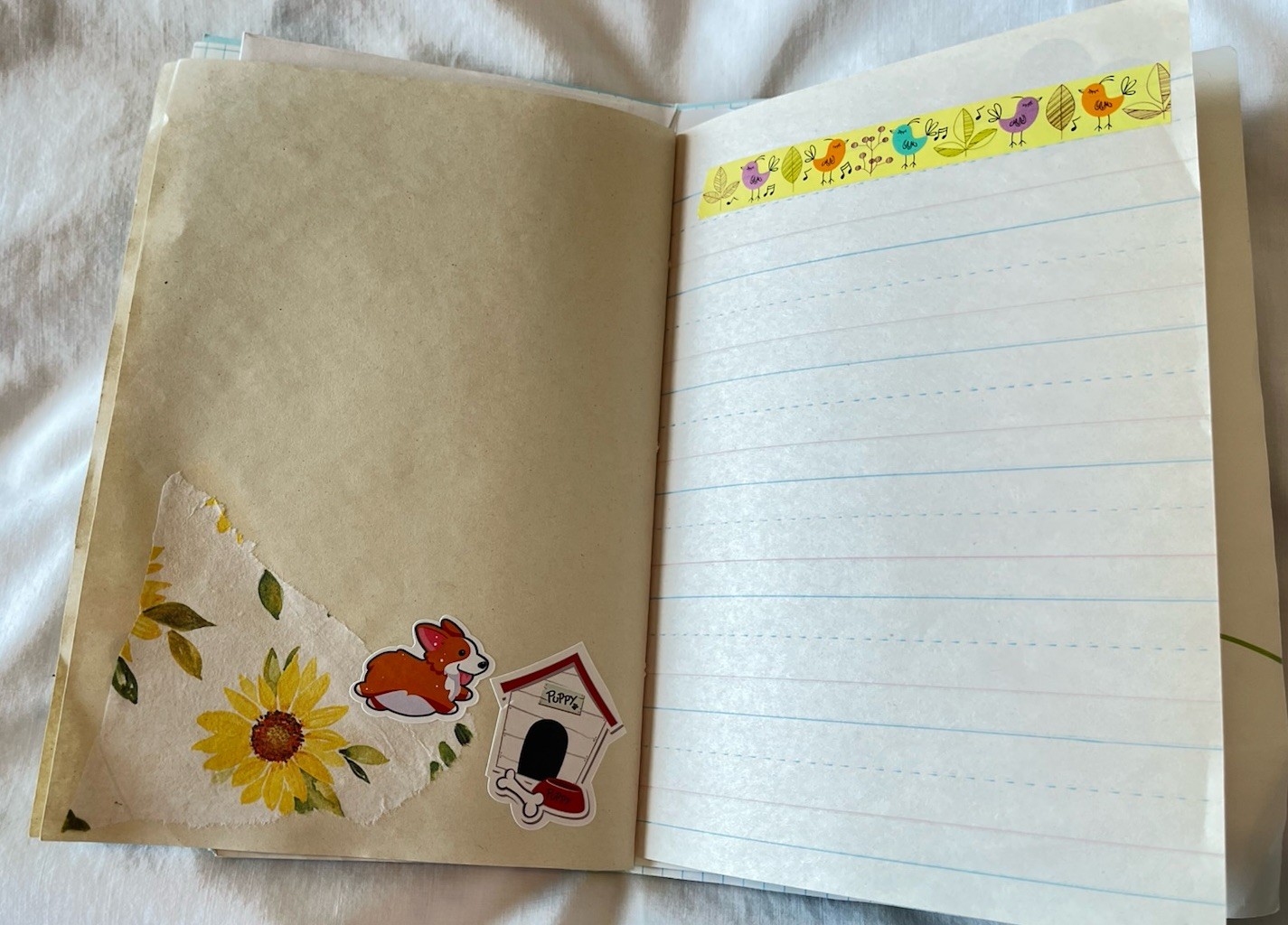 Junk Journal Cats & Dogs Theme, 6×9” Handmade, Paper Ephemera Tucks Embellished