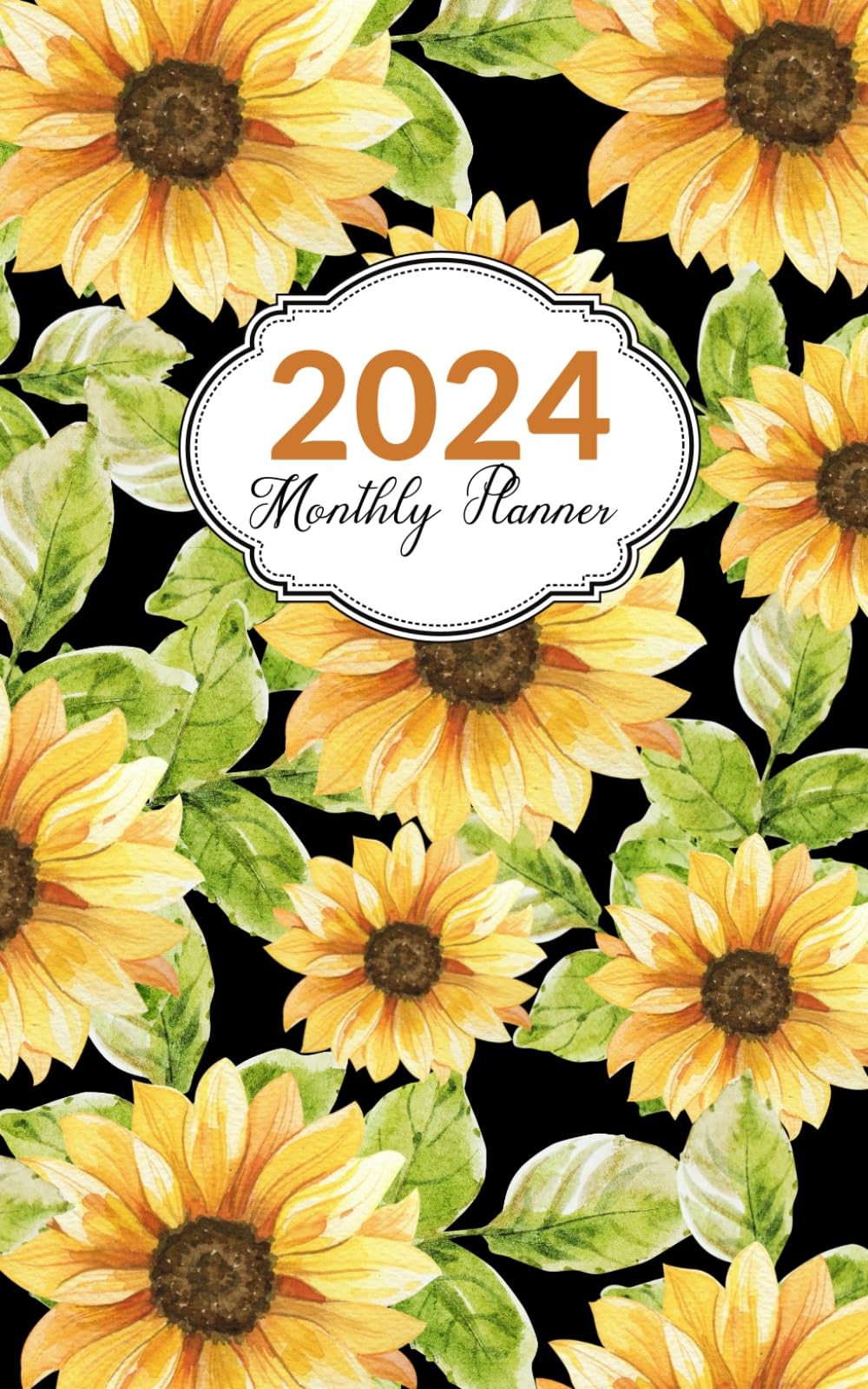 2024 Monthly Planner: Small Size 5×8 Inches | One 5 inches X 8 inches, Yellow