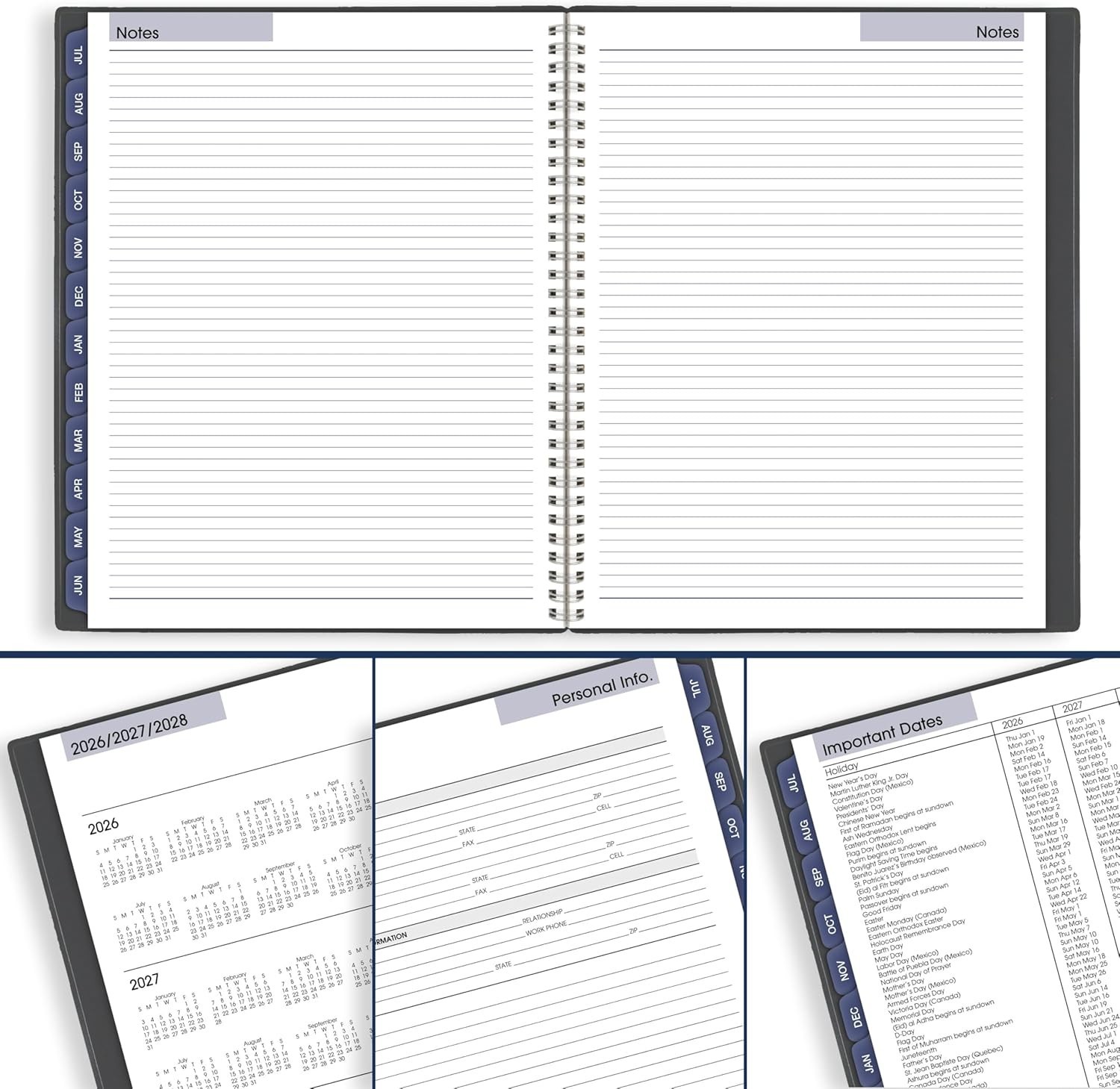 AT-A-GLANCE 2026 Appointment Book Planner, Weekly, 8″ x 11″, Large, Quarter-Hour