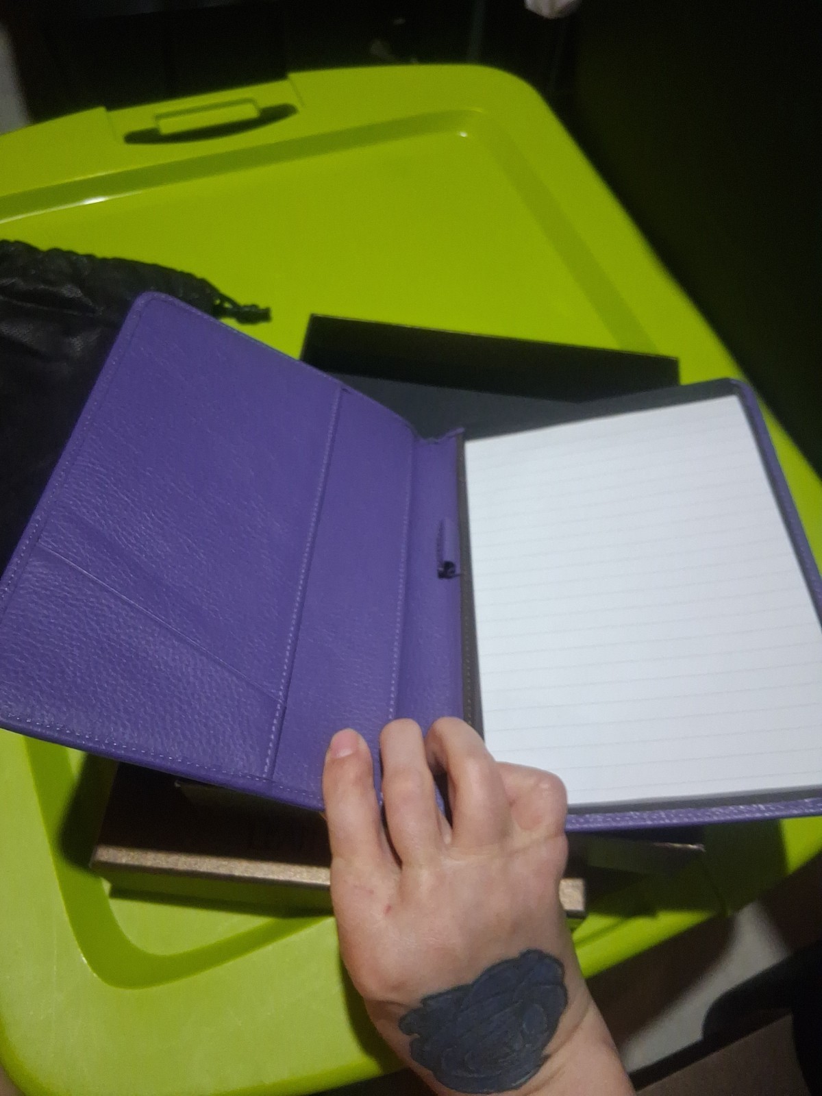 Leatherology Purple Junior Portfolio