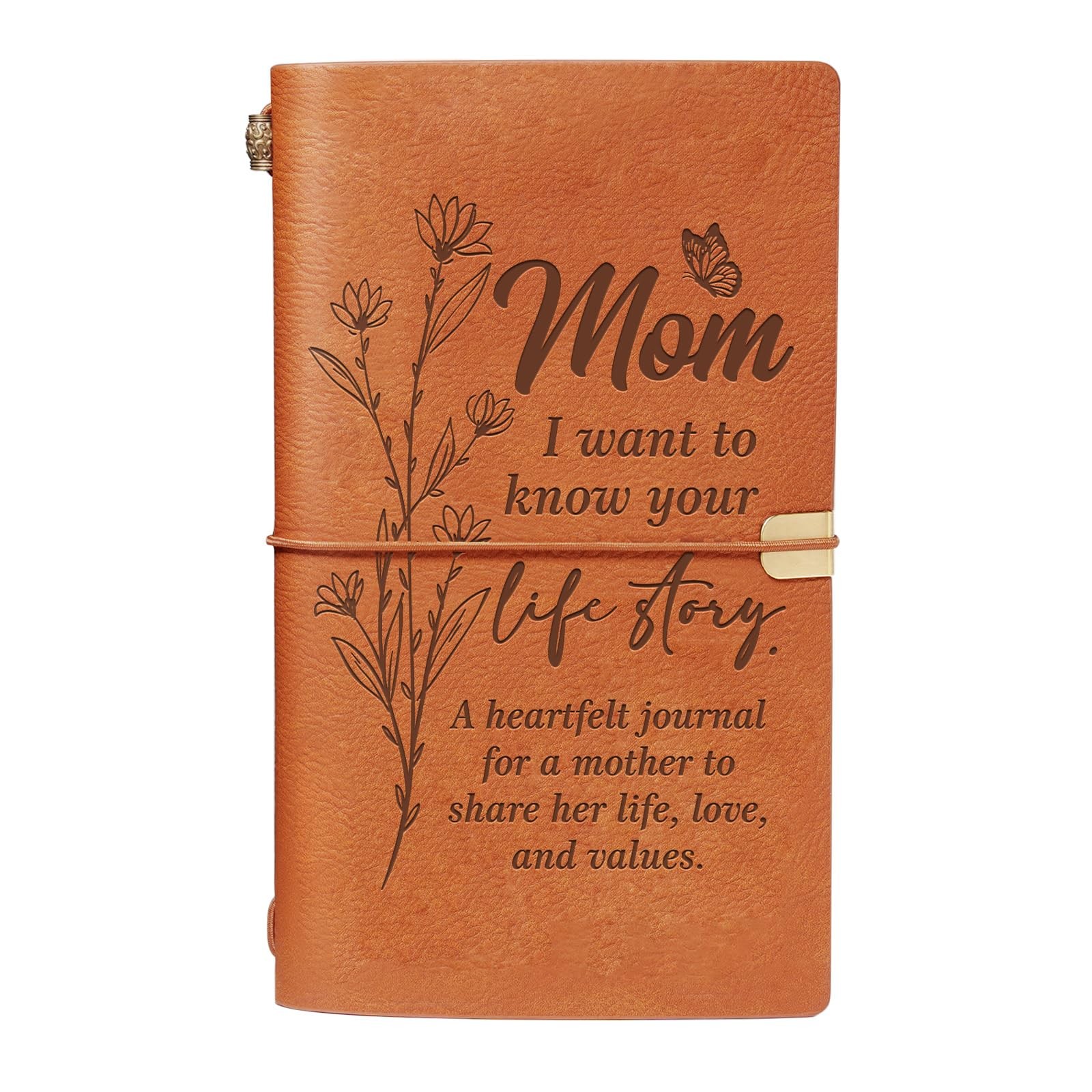 Cylitmer Mom Gift Leather Journal Notebook, Birthday Gifts for from Brown