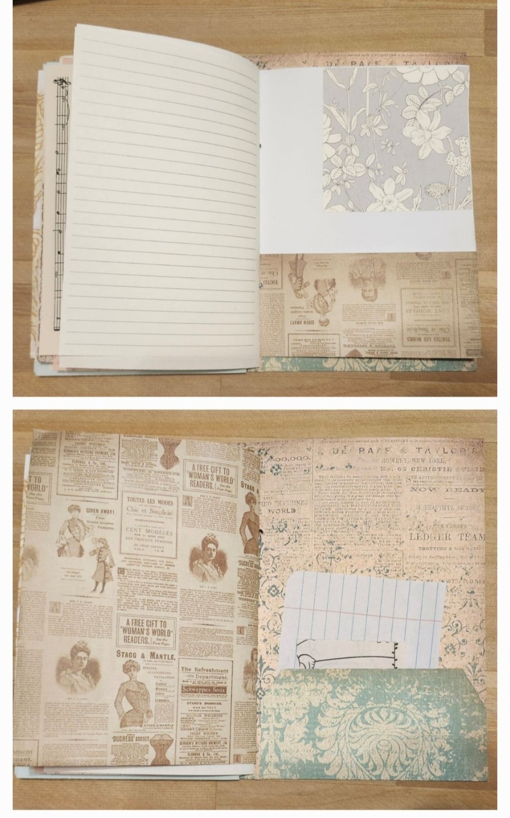 Junk Journal Handmade 90 pages 6×9