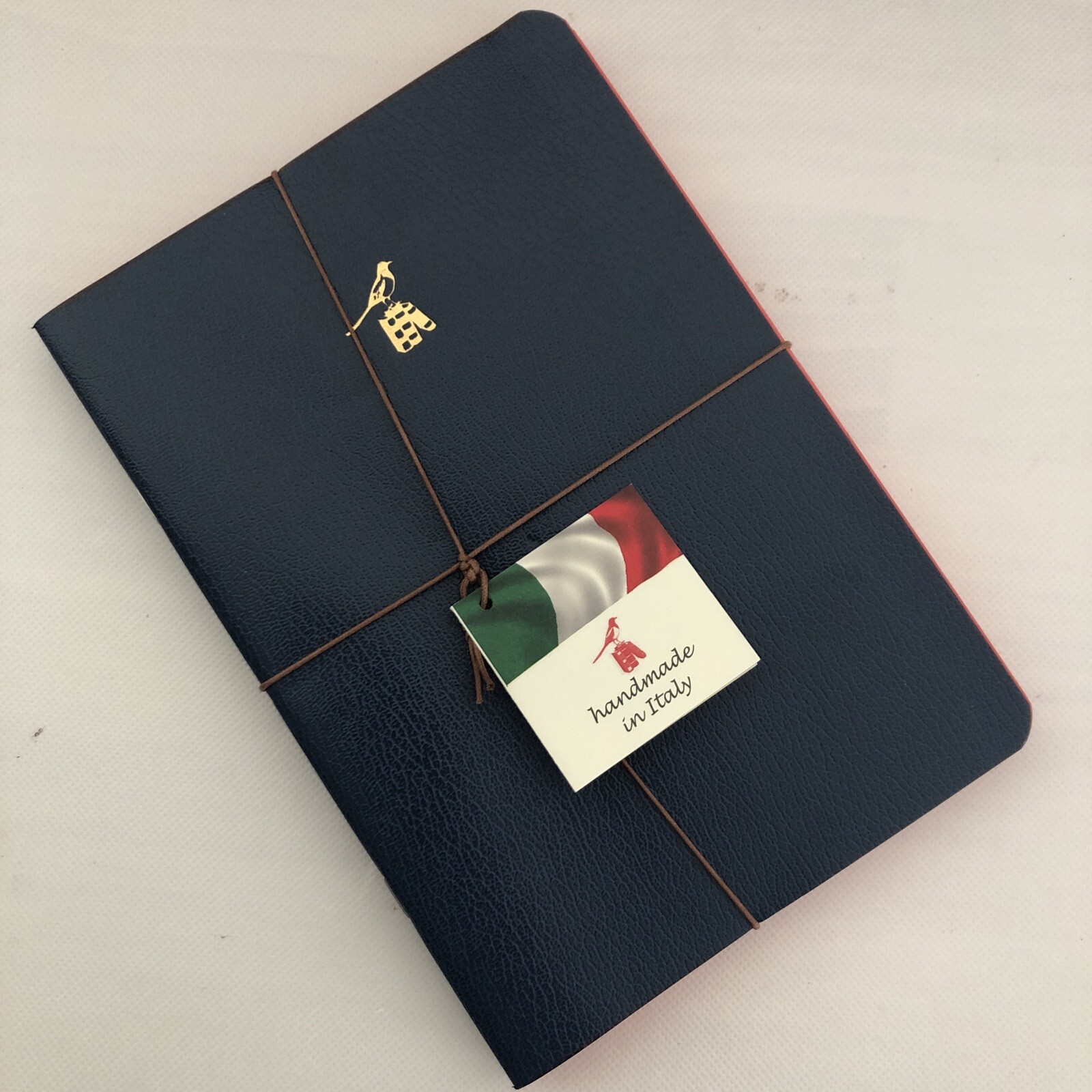 New Set of 3 Bieffe Made in Italy Lined Notebooks Journals Blue