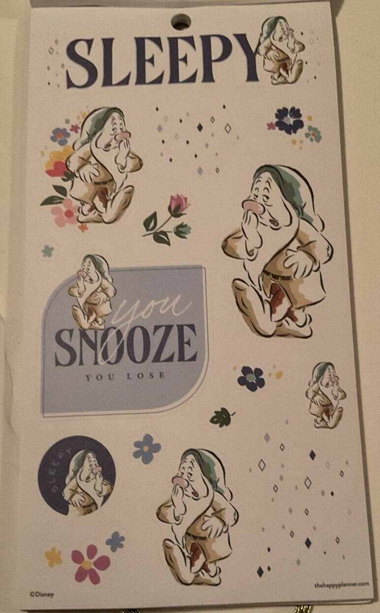 NEW! Happy Planner Disney SNOW WHITE & 7 DWARVES 532 Pcs FAST FREE ship! NICE!
