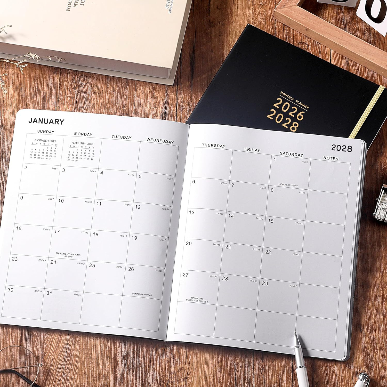 2026-2028 Monthly Planner – 3 Year Monthly Planner 2026-2028, Jan.2026 – Dec.202
