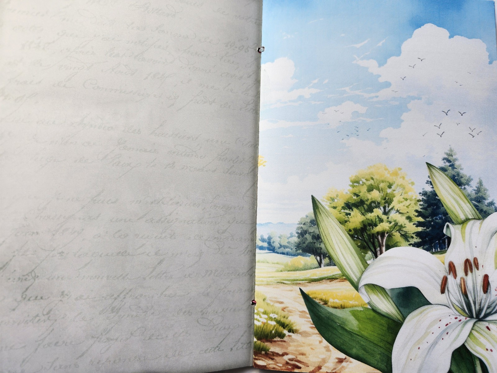 Junk Journal Blank Booklet “EASTER BLESSINGS” HANDMADE Easter Spring 5.5″x8.5