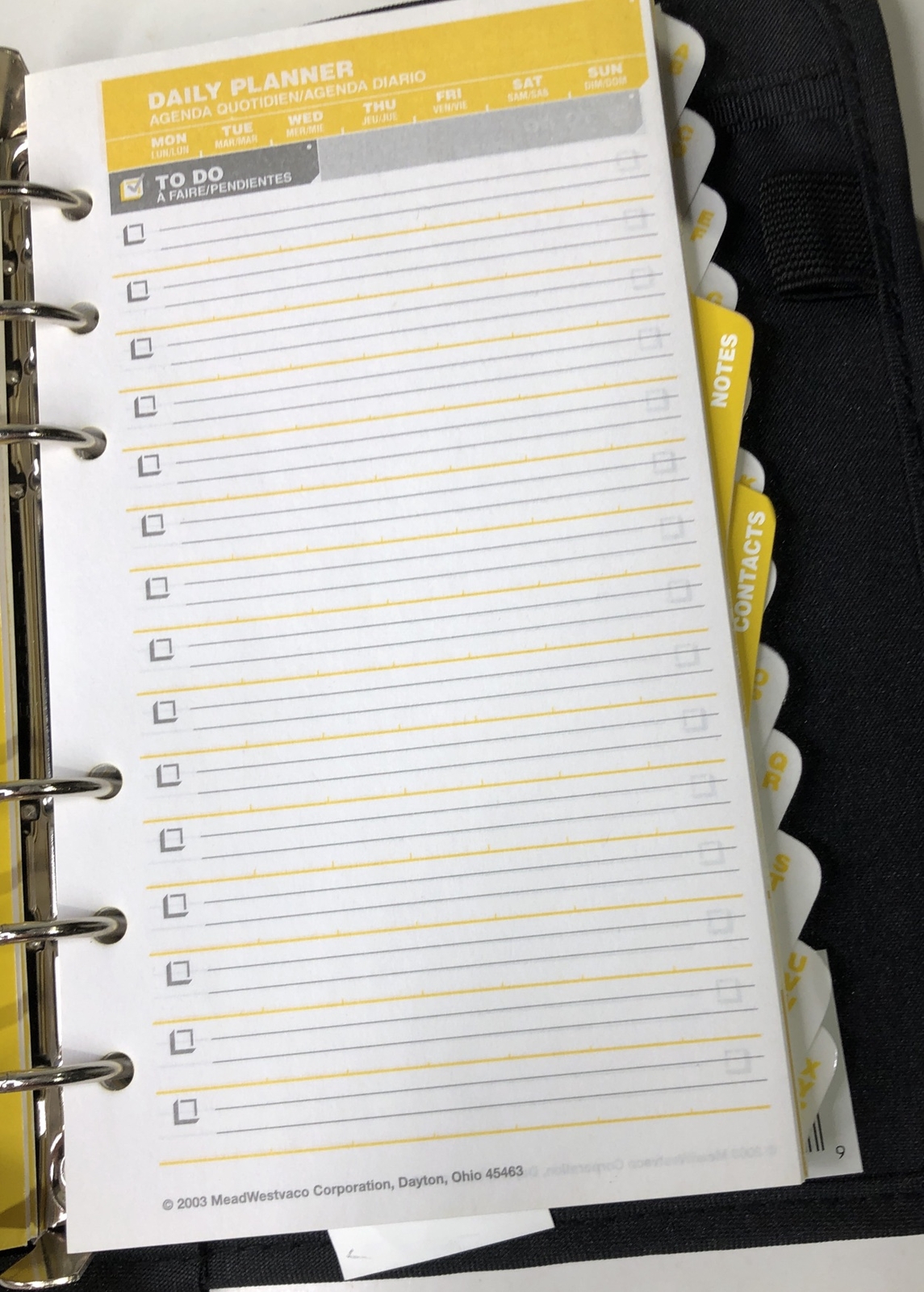 Mead FIVE STAR Student Day Planner with Monthly Planning – Blue/Black