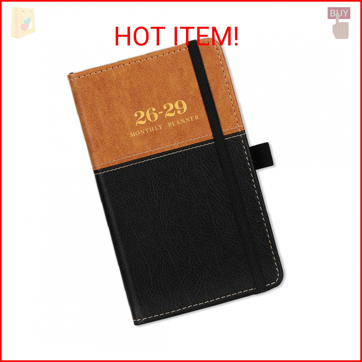2026-2029 Pocket Calendar/Planner – 3 Year Monthly Pocket Calendar 2026-2029, fr