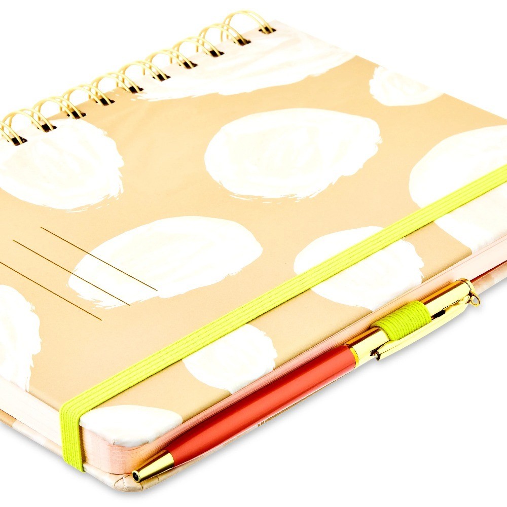 Pen + Gear Twin Wire Bound Journal – Khaki, 6″ x 8.25″ x 1″, 192 Lined Pages,