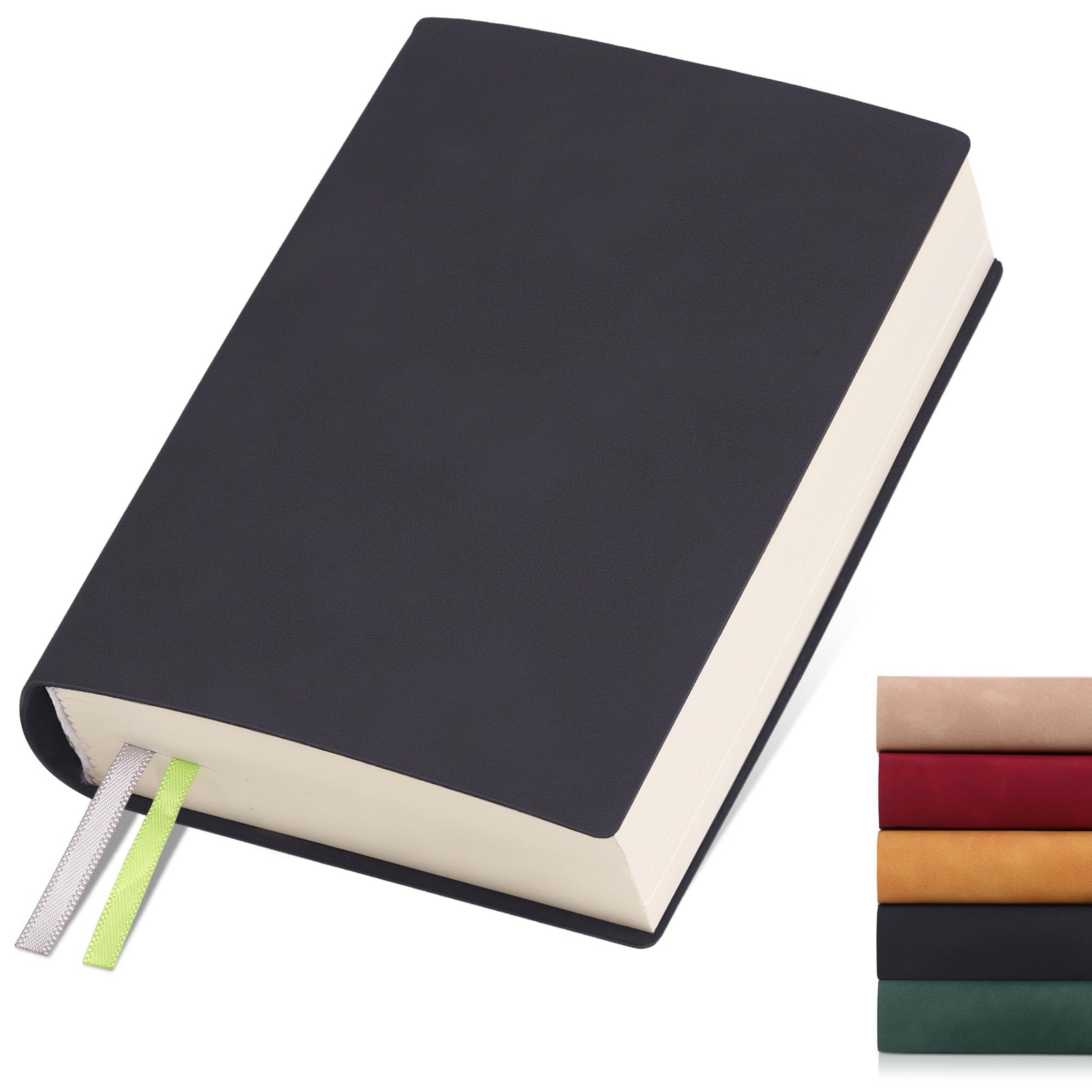 DreamDove Thick Blank Journal Notebook 400 Pages 3.9 × 5.5 No Lines dark gray