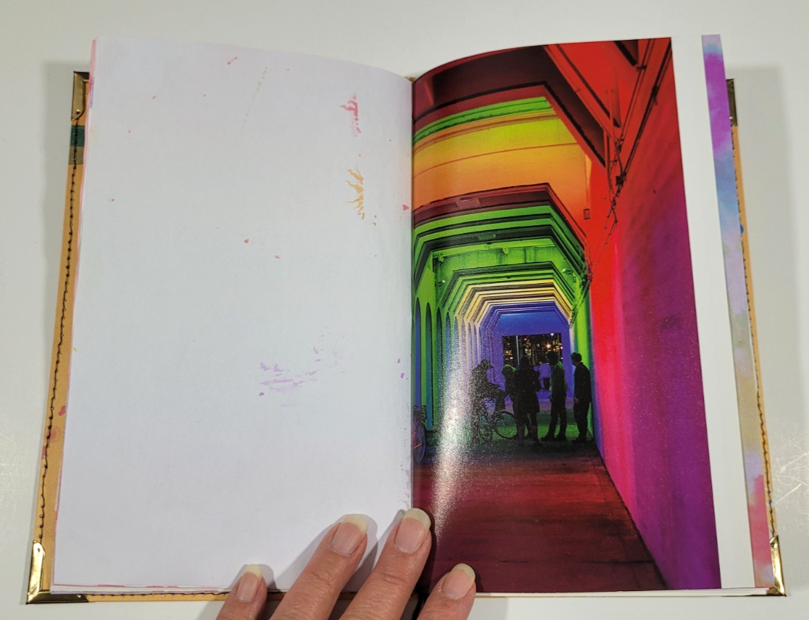 Handmade Junk Journal ‘Rainbow Dyed’ ~orange cover