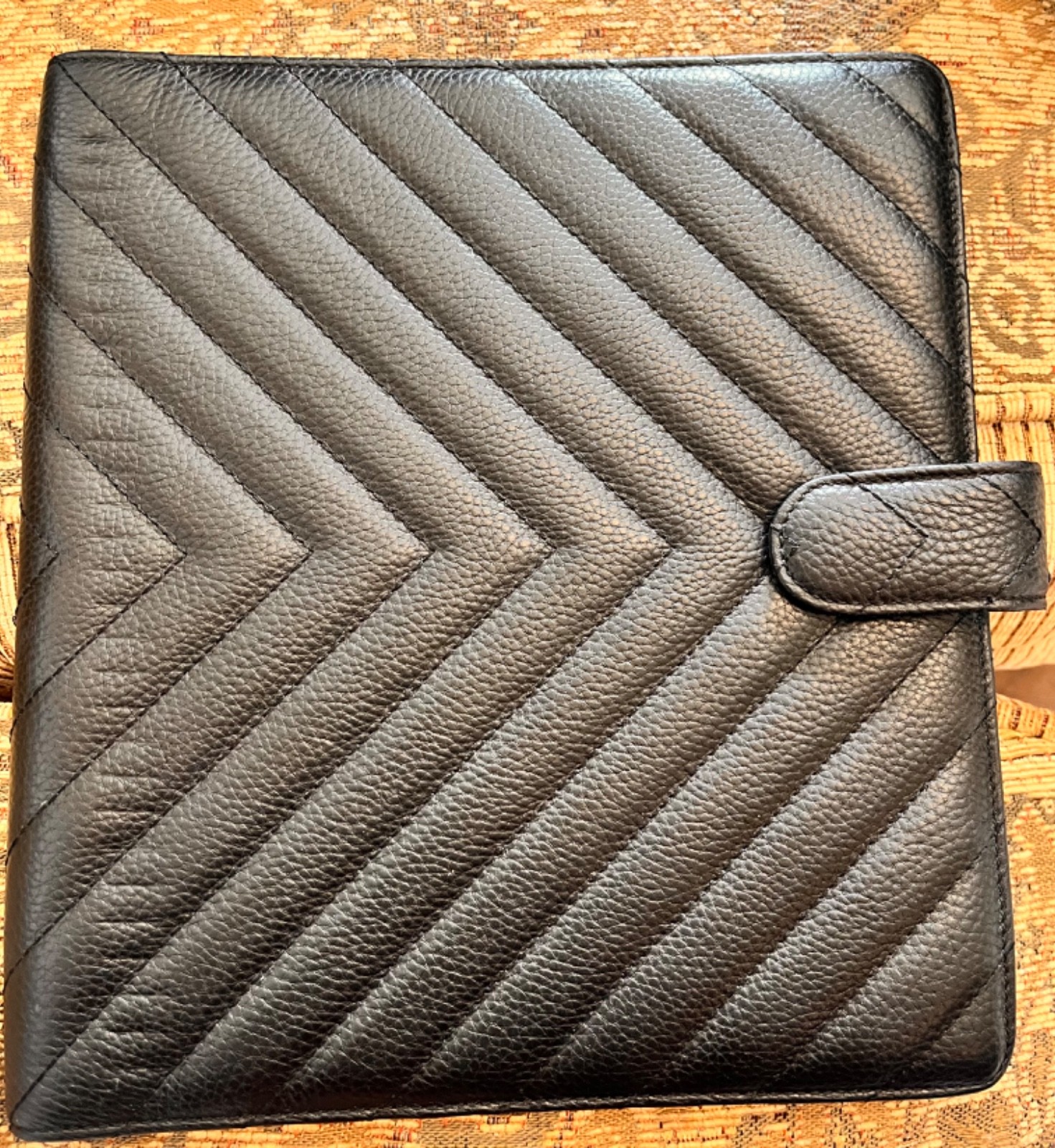 Cloth and Paper A5 Folio Agenda (Black Quilted Leather)