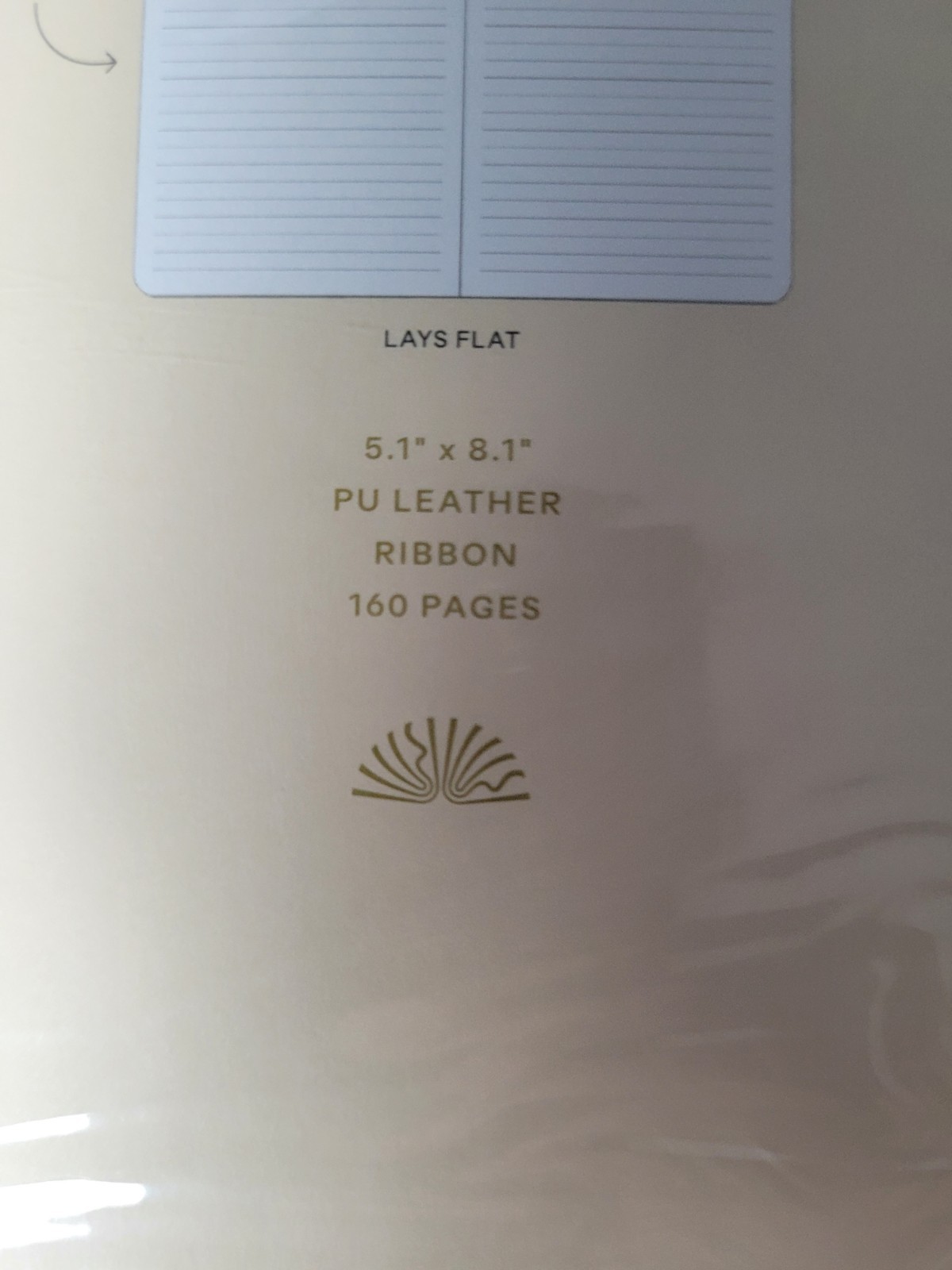 PAPIER 160 page Ruled Notebook Faux Leather Notes Lilac Soft Cover 5.1″ x 8.1″