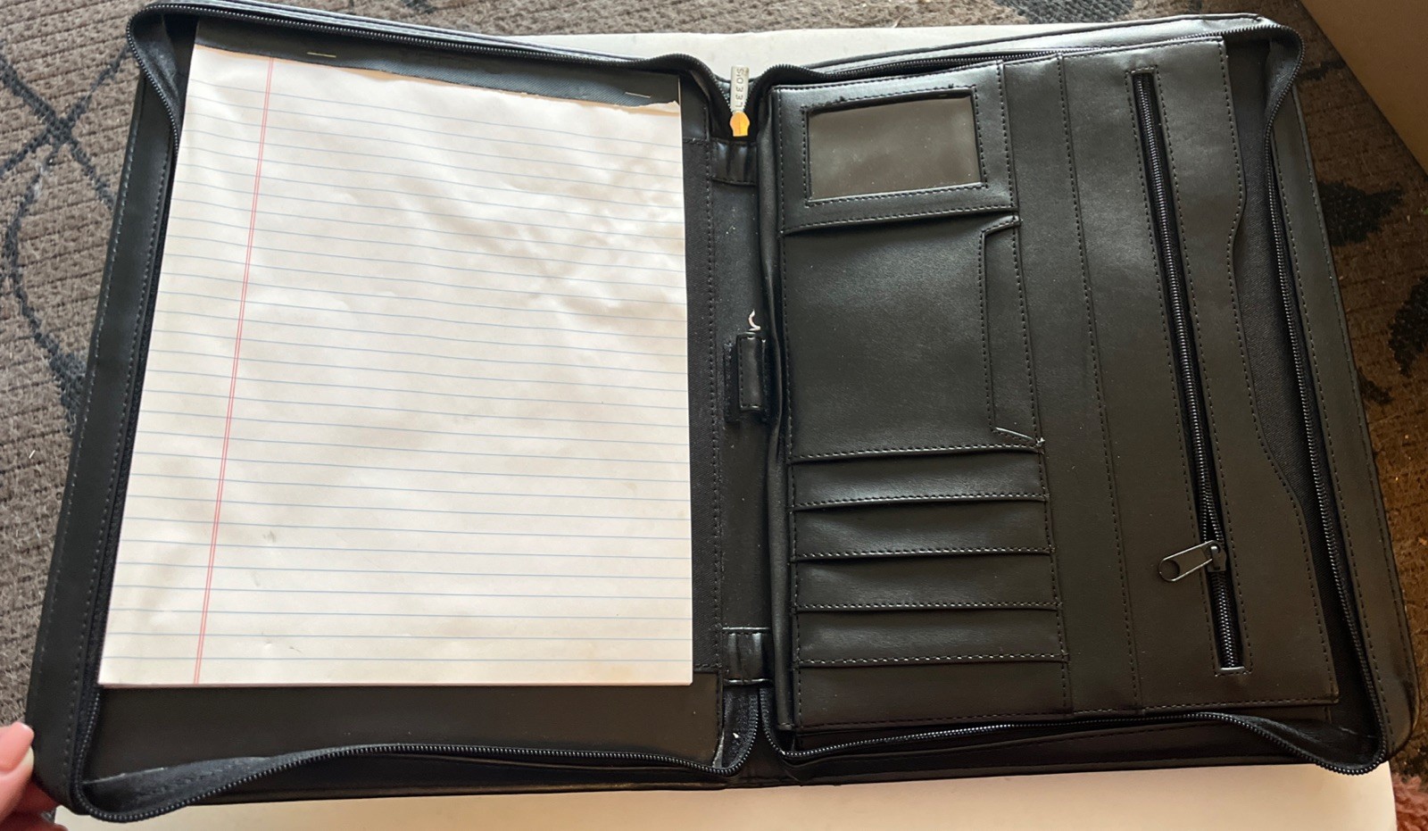 Purdue Research Foundation Portfolio Pad Folio Notepad 13” X 10” By Leeds